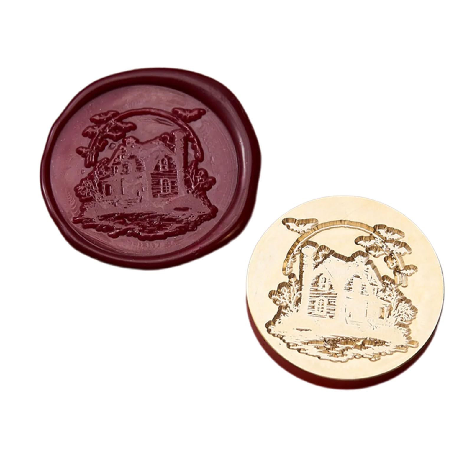 Brass Head Pumpkins Seal Stamp Plant Sealing Waxed Stamp Spiders Waxed Seal for Card Letter Invitations Decoration Witch Pumpkins