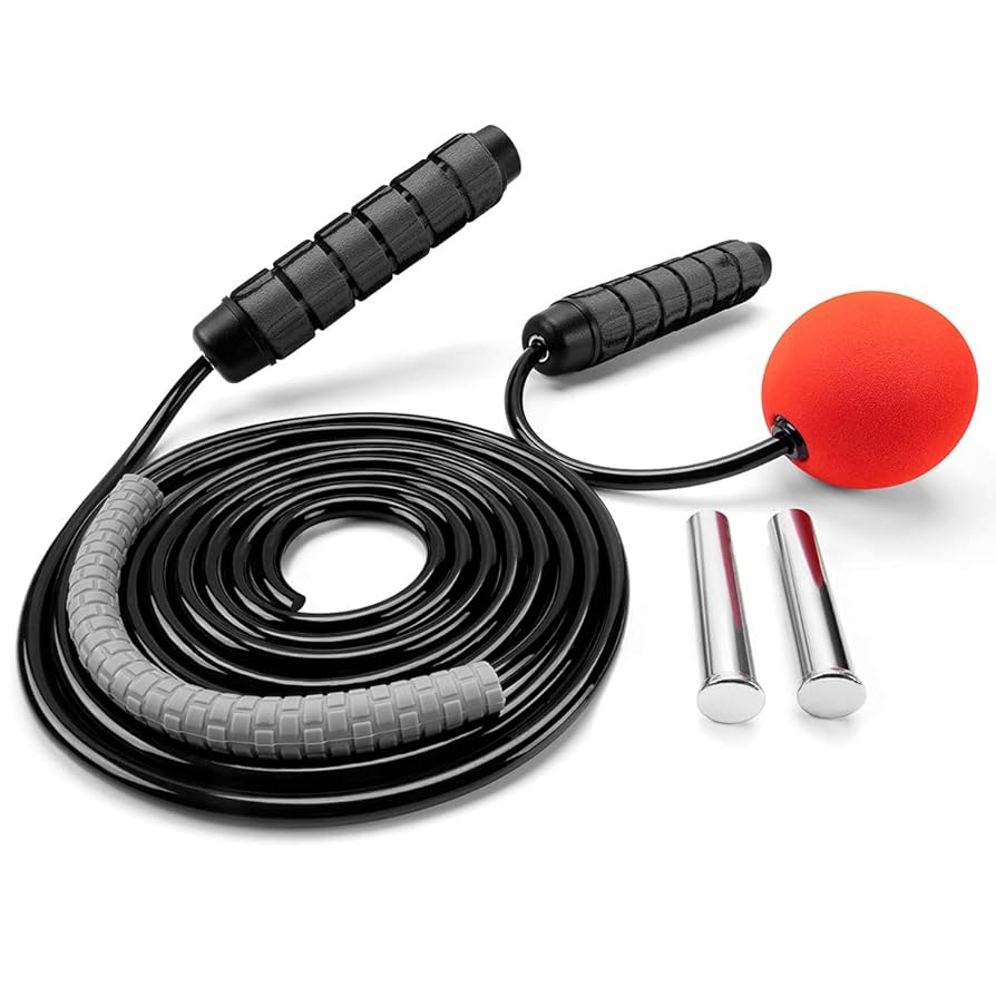 2PC Cordless Battle Rope Gym Fitness Strength Jump Rope