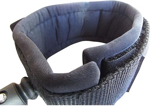 Miniatura 2 de DORSAL Premium (Boogie) Bodyboard Surf Muñeca Coil Correa 0.217 in Negro