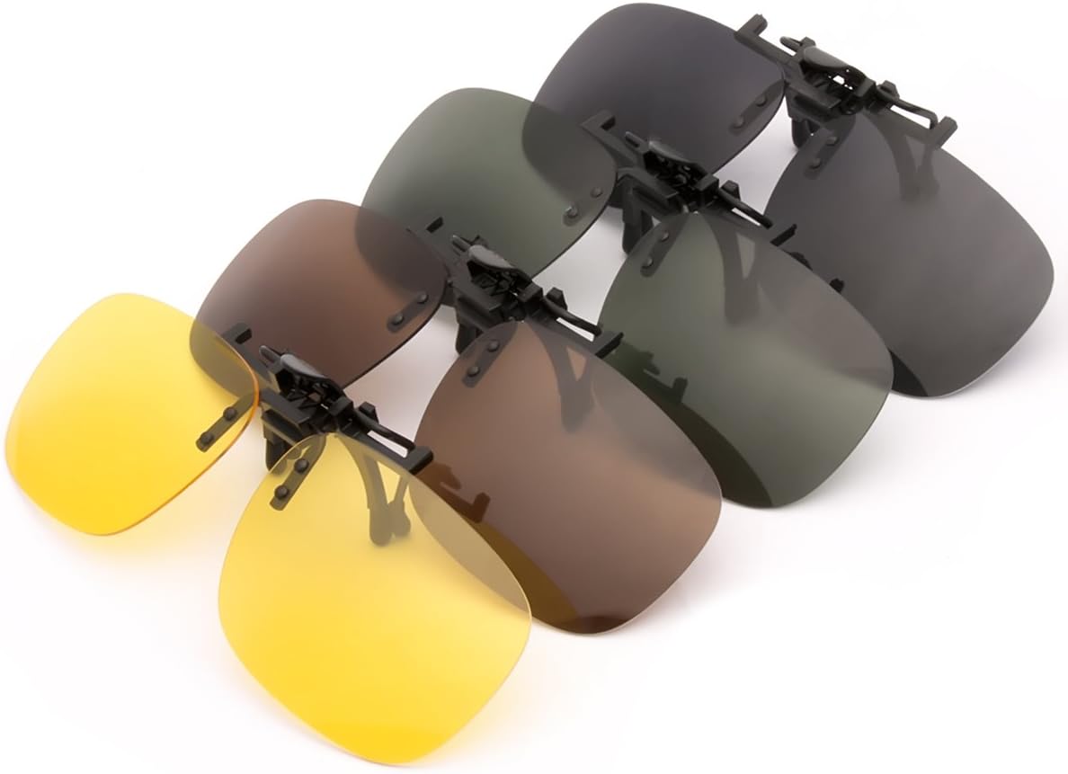 Punasi Polarized Clip-on Sunglasses Lenses for Prescription Glasses
