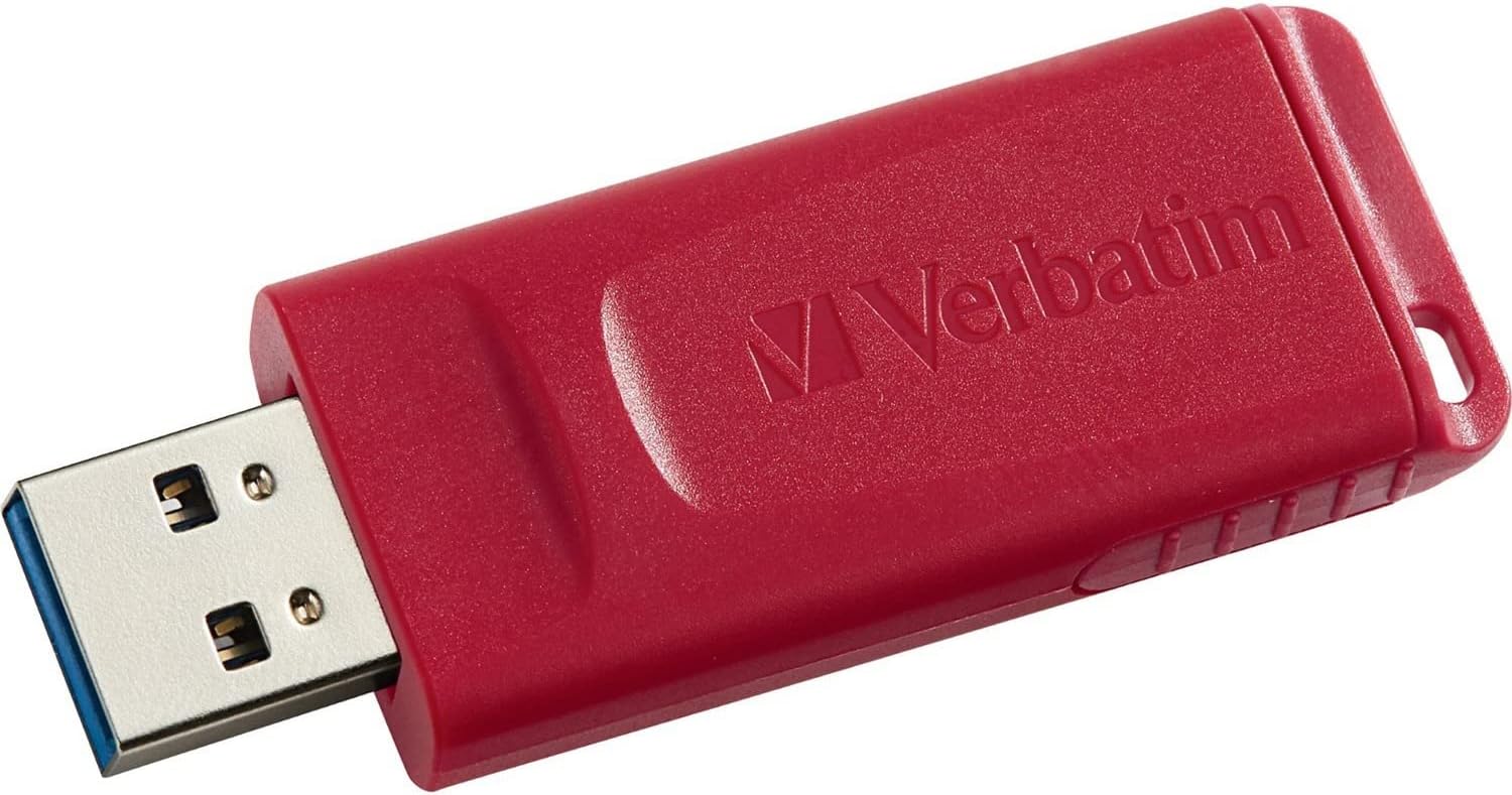 Verbatim 128GB Store 'n' Go USB Flash Drive - PC/Mac Compatible - Red (Pack of 2)