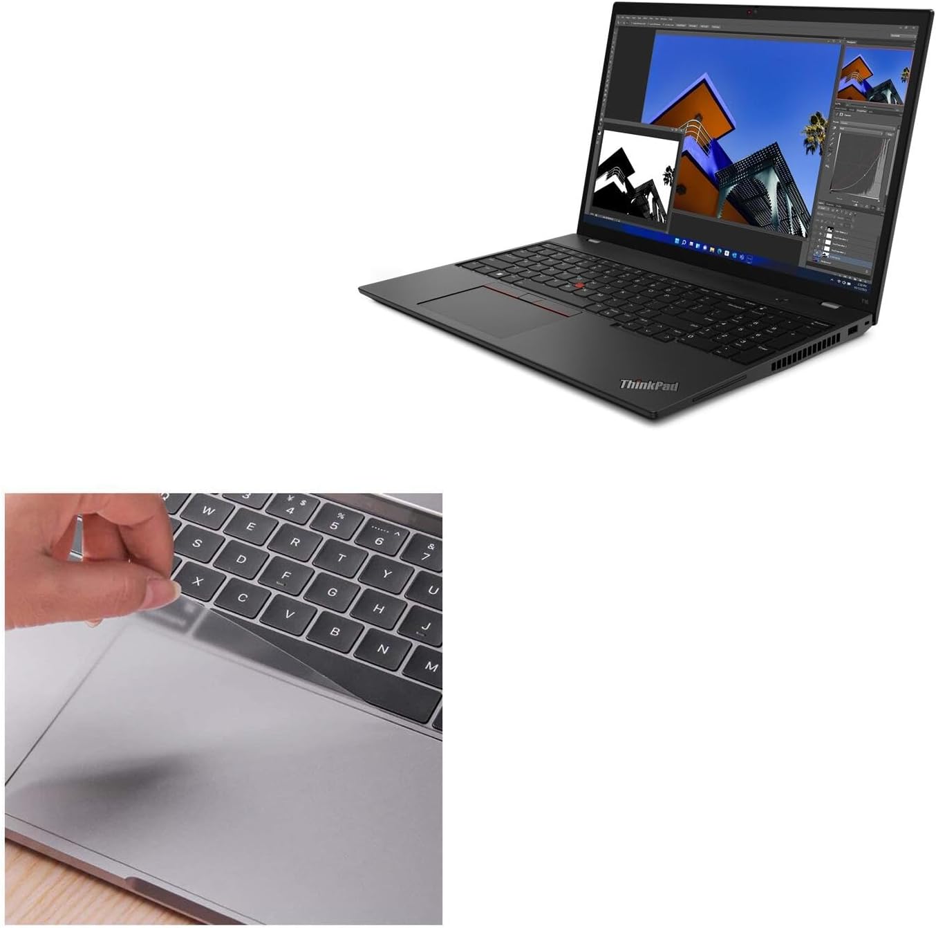 BoxWave Touchpad Protector Compatible with Lenovo ThinkPad T16 (21BV) - ClearTouch for Touchpad (2-Pack), Pad Protector Shield Cover Film Skin