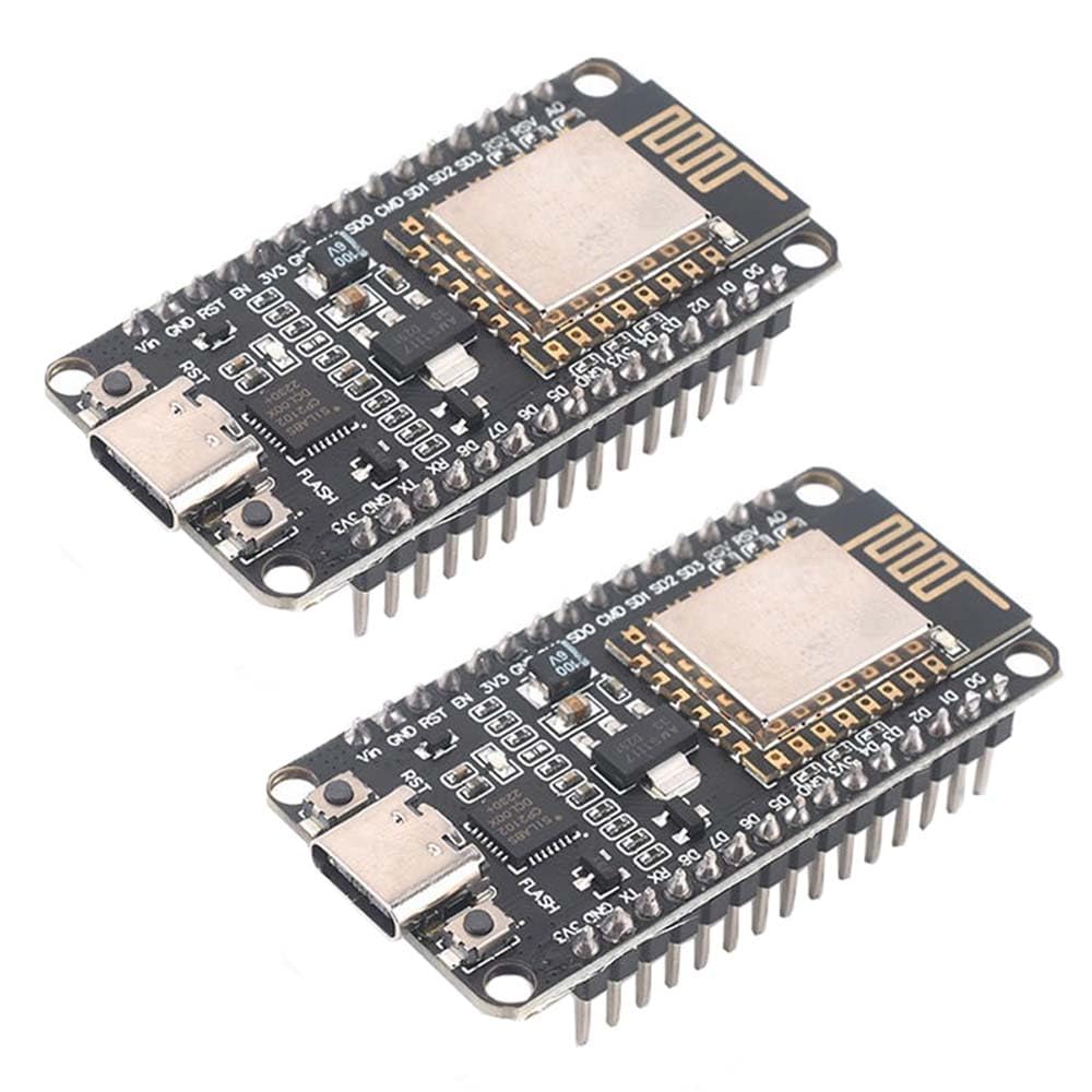 2pcs ESP8266 NodeMCU Lua ESP-12E CP2102 USB C Type-C Interface Development Board Module
