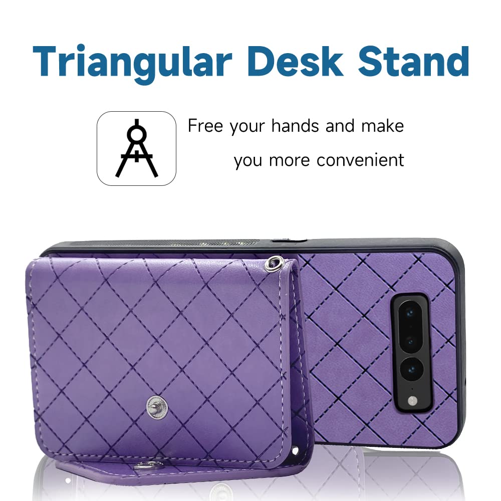 Case For Google Pixel 7 Pro 5g Cover Kickstand Function Magnetic Credit Card Holder Compatible With Google Pixel 7 Pro 5g Wallet Leather Case - View #8