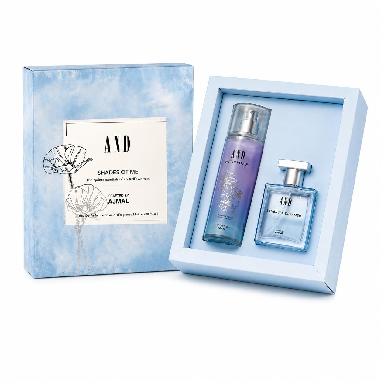 and Ethereal Dreamer Fruity Eau De Parfum 50Ml & Pretty Vogue Body Mist 200Ml For Women Crafted By Ajmal-picture-53
