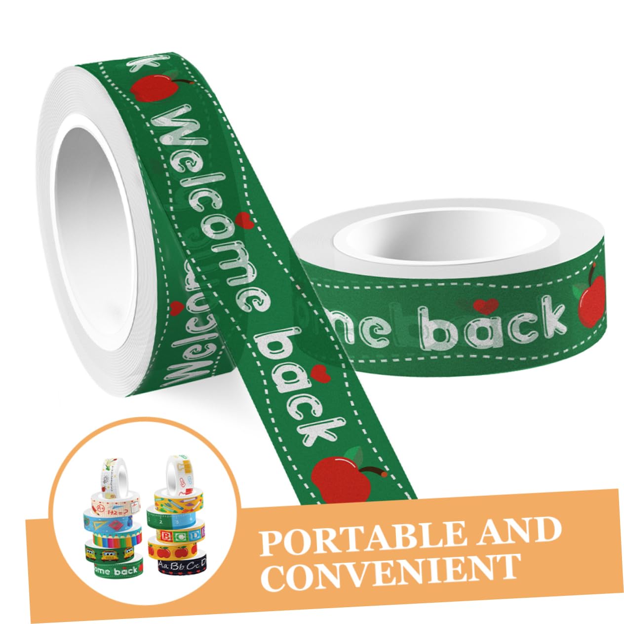 36rotoli Adesivi Washi Trasparenti Per Nastro Decorativo Per Scrapbooking Progetti Creativi e Ritorno Scuola Con Fantasie Di Cartoni Animati Facile Da Applicare e Rimuovere