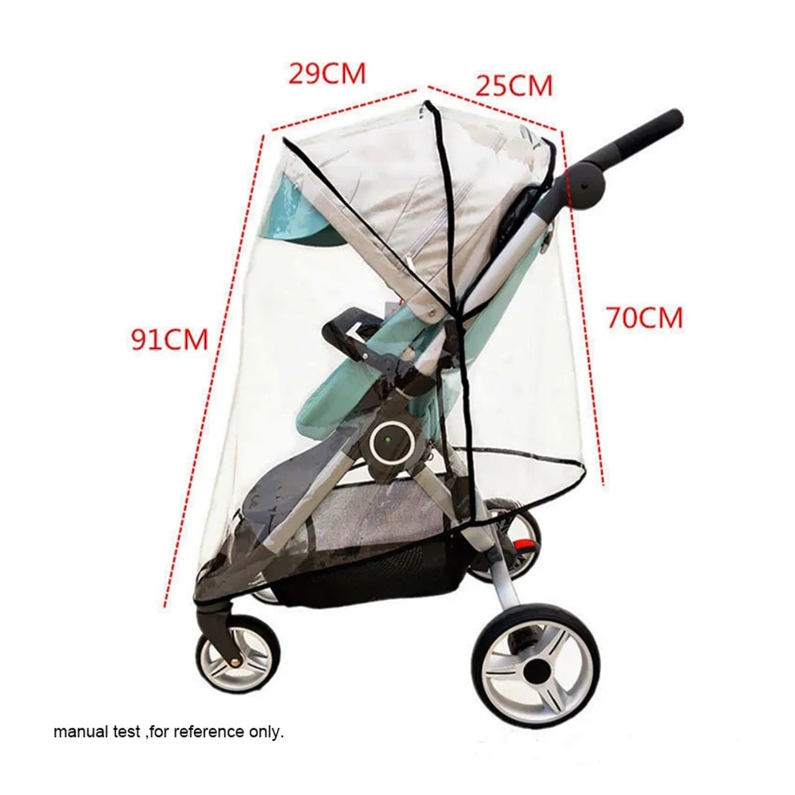 Regenschutz Kinderwagen Kinderwagen Regenschutz Kompatibel Trolley Kinderwagen Zubehör(Rain Cover -A)