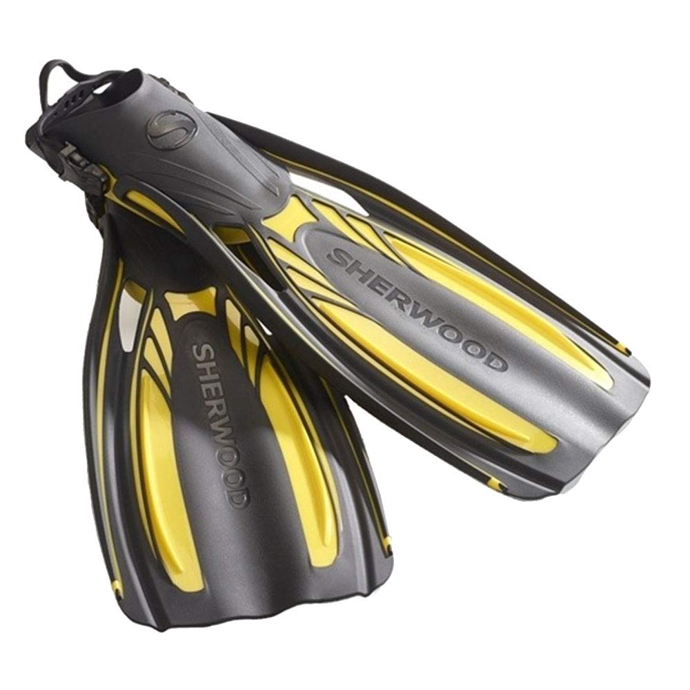 SHERWOOD SCUBA Elite Open Heel Scuba Fin, Five Sizes XS (5/6) to XL (13-14)