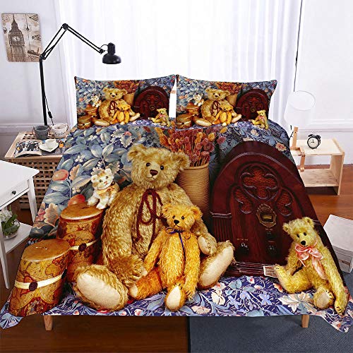 WPHRL Ropa de Cama Funda de edredón y Funda de Oso de...