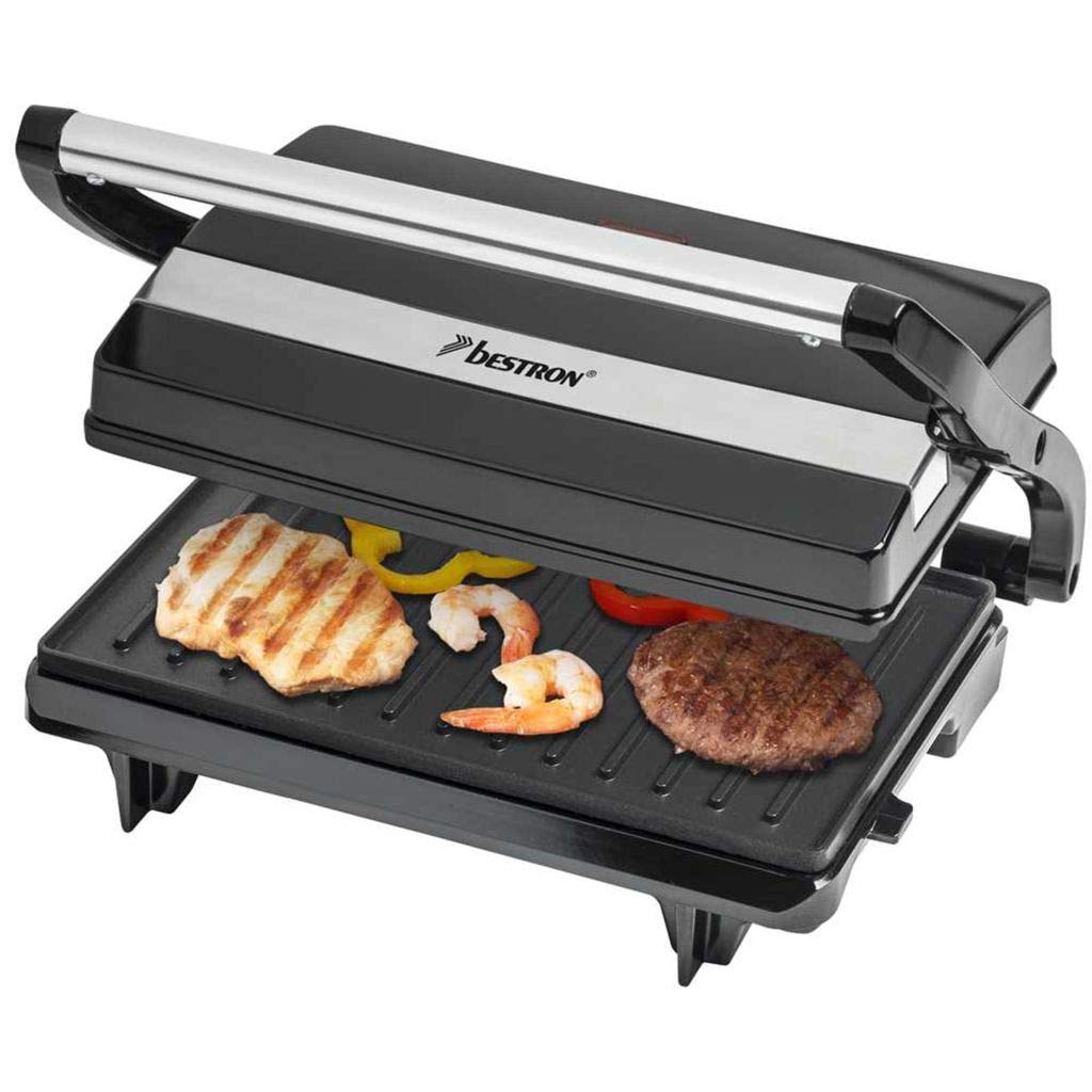 Bestron Grill Elektryczny, Czarny, 22,5 x 14 cm