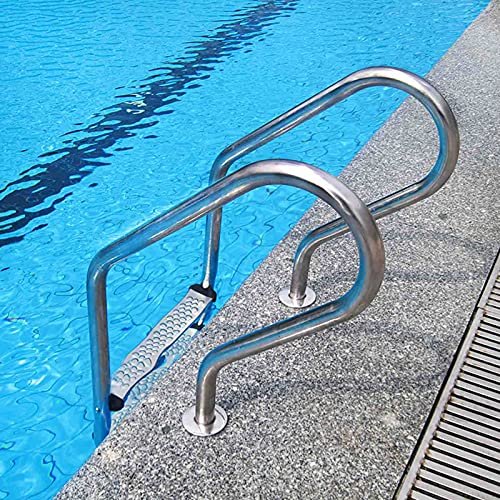 Escalera para piscina de acero inoxidable BABYCE 3 peldaños antideslizantes miniatura 2