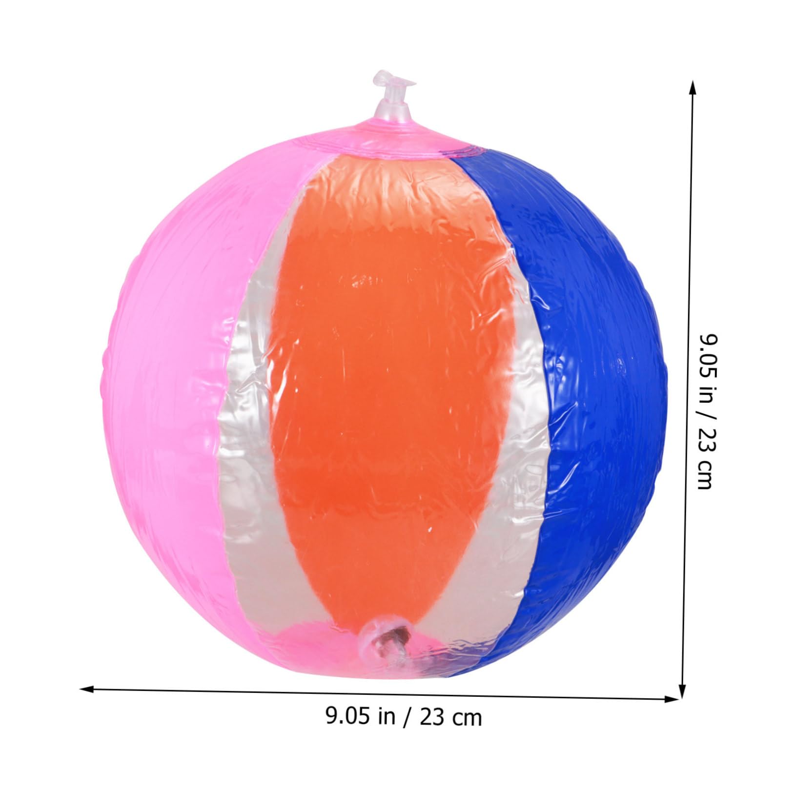 Gogogmee 12Pcs Inflatable Beach Balls PVC Swimming Pool Play Balls for Summer Fun Outdoor for Throwing Catching Kicking and Bouncing Activities