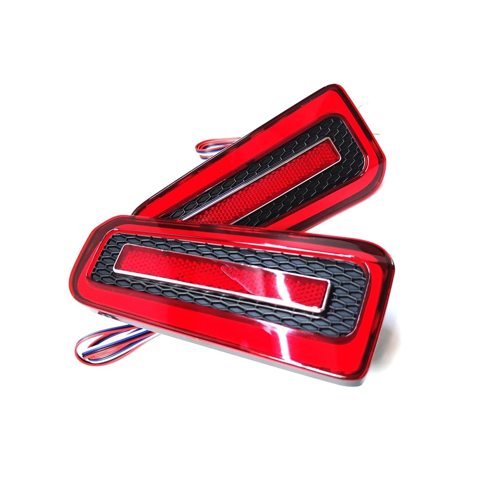 Pasuje do T0y0ta Alphard 30 Vellfire 30 tylne światło na zderzak lewy prawy tylny hamulec lampa stop DRL światła reflektorowe montaż akcesorium samochodowe(Red lens)