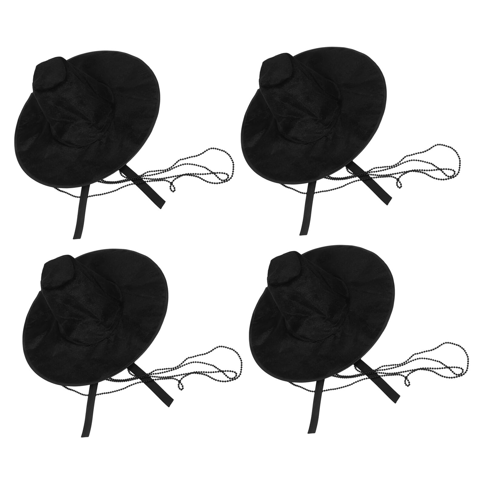 4 Piezas Sombrero de Copa Plana de Estilo Coreano Tocados Tradicionales Sombrero Antiguo para Disfraces de Cosplay