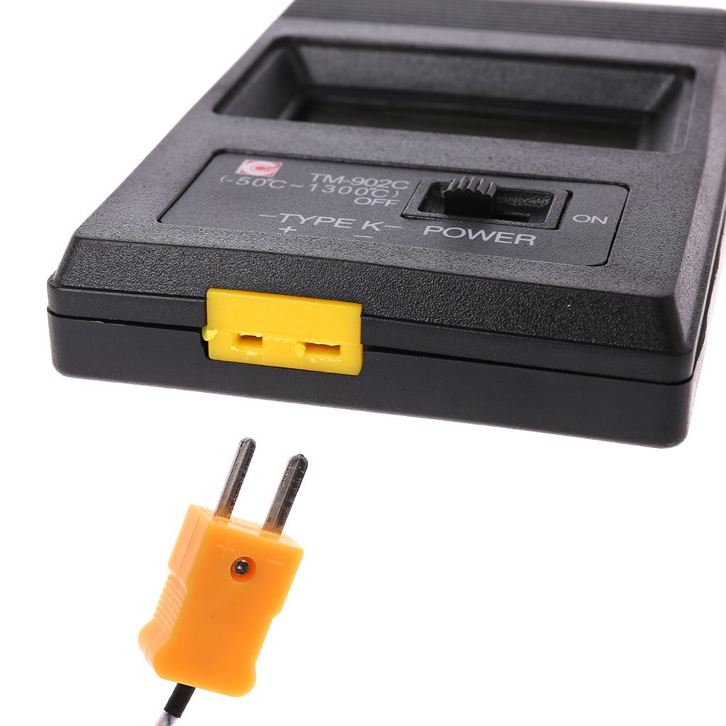 TM-902C Portable Temperature Meter K Type LCD Digital Thermo Meter Thermocouple Probe 1300