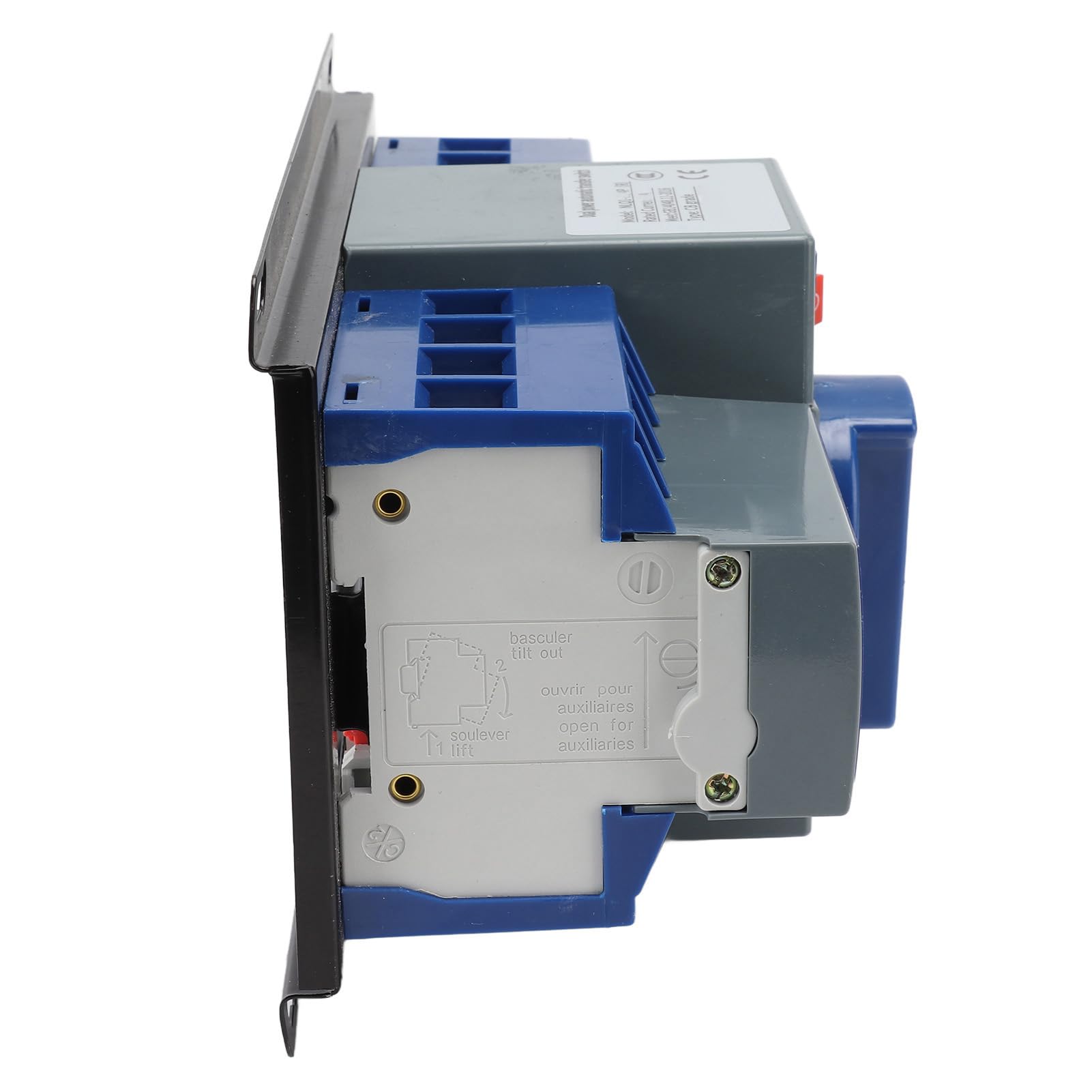 FTVOGUE Automatischer Dual-Power-Transferschalter, PC-Gehäuse-Umschalter, 4P AC400V, Weniger Als 3 S Transfer-Überlastschutz für die Bank-Stromverteilung (32A)