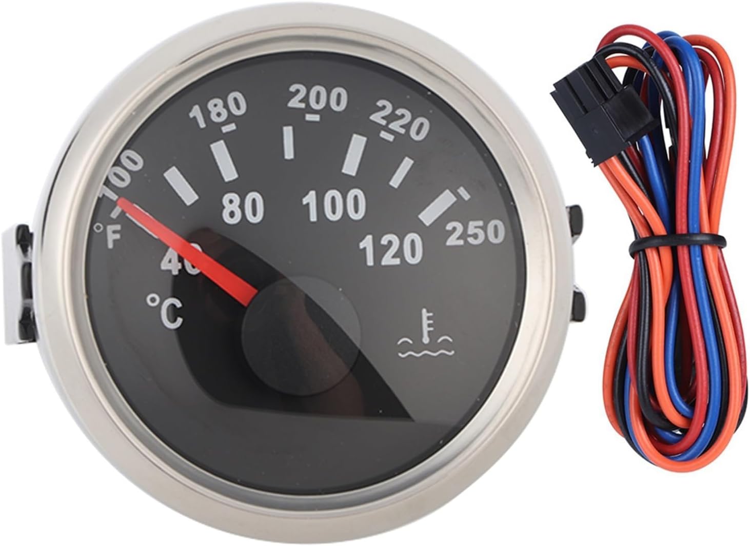 Boat Engine Water Temperature Gauge Accessories for Engines Generator Sets Ships Modified Vehicles Agricultural Machinery(70R)