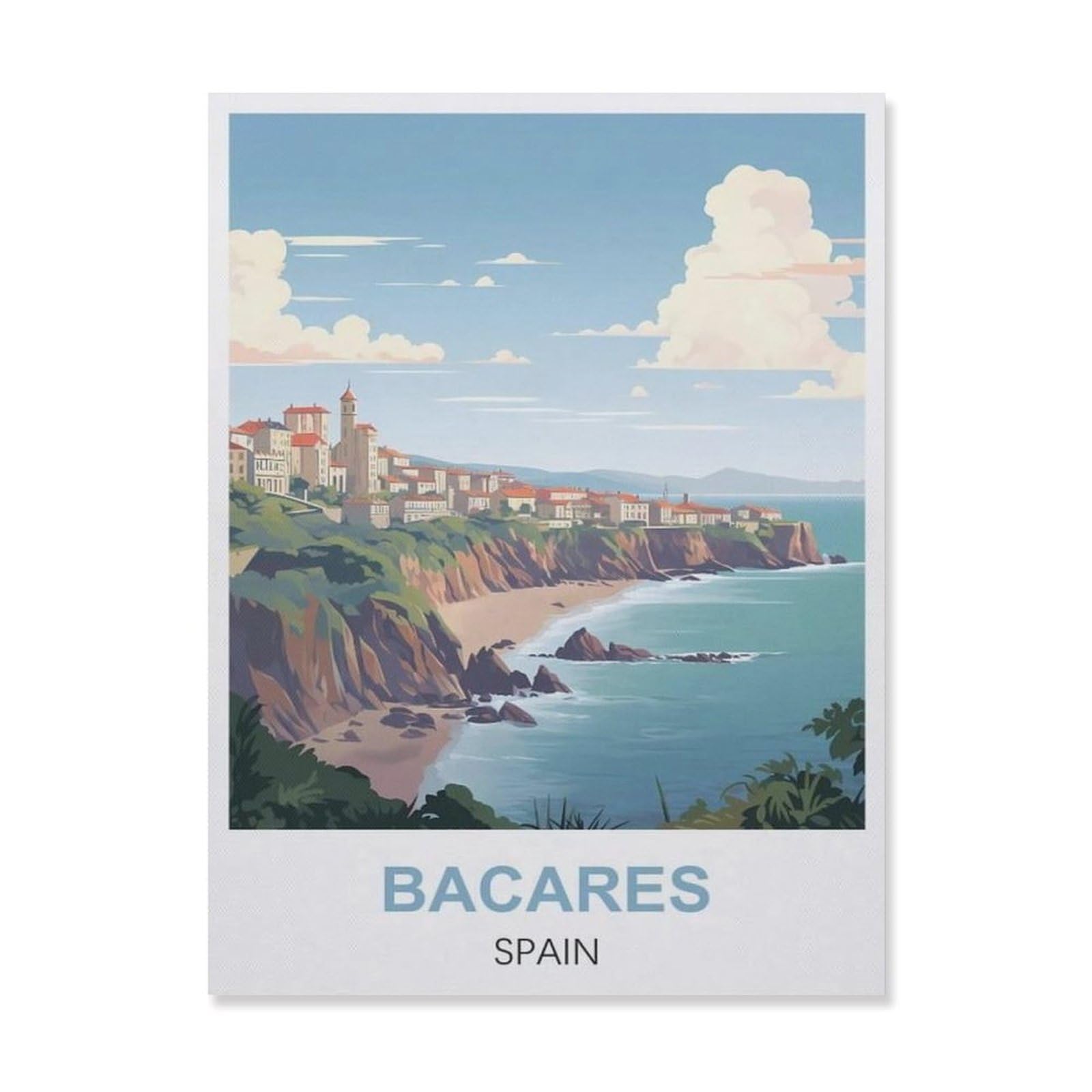 Metal Sign Tin Sign，Bacares Spain(20x30cm）