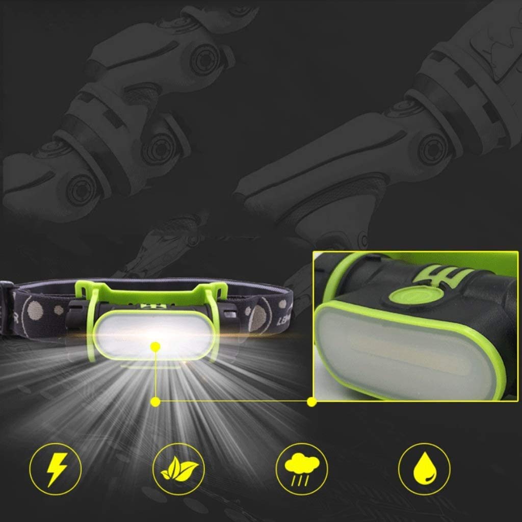 Phare, Lumière d'inondation, Rechargeable, Super Brillant pêche de Travail Réparation Automobile Lampe de Nuit Tête montée Lampe de Poche