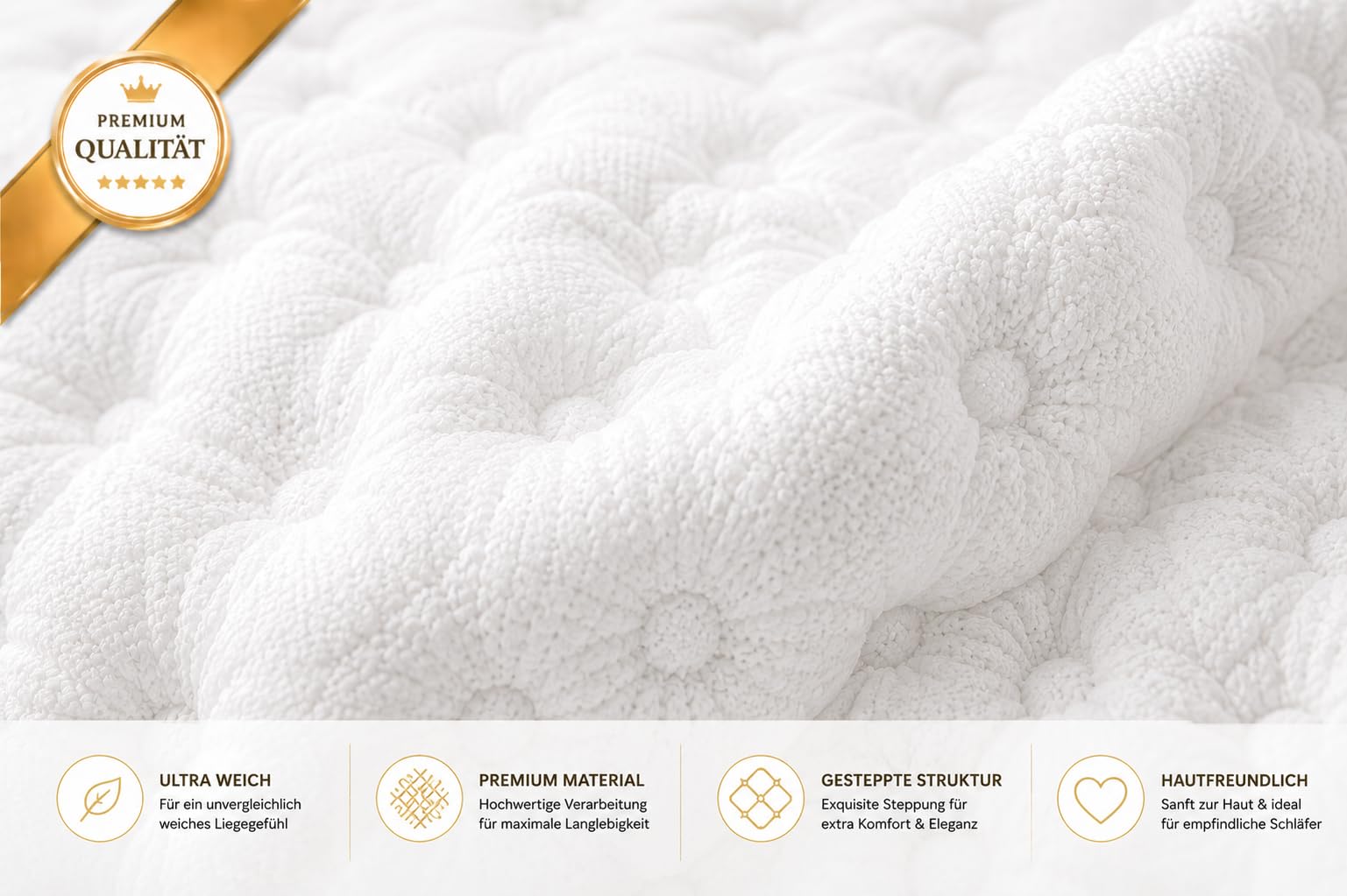 Best For You Matratzenbezug 10 cm Easy Active Cool für Allergiker geeignet 3-seitiger Reißverschluss Bezug für Matratzen von 60x120x10 bis 200x200x10 cm (160x200)