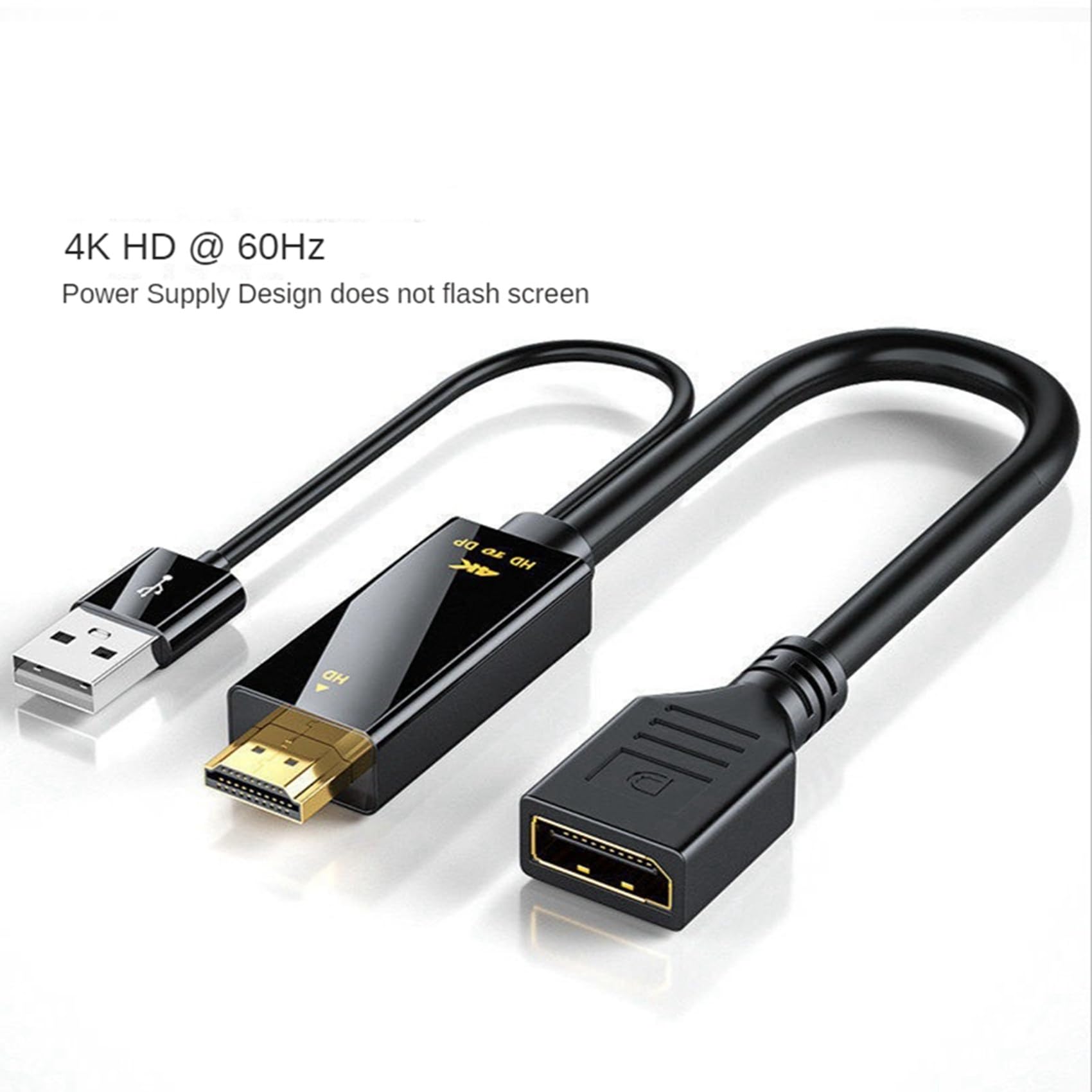 10X Kompatybilny z Kabel Konwertera z Męskiego na Displayport Żeński 4K@60Hz Kabel z Adapterem Zgodny z na Konwerter DP