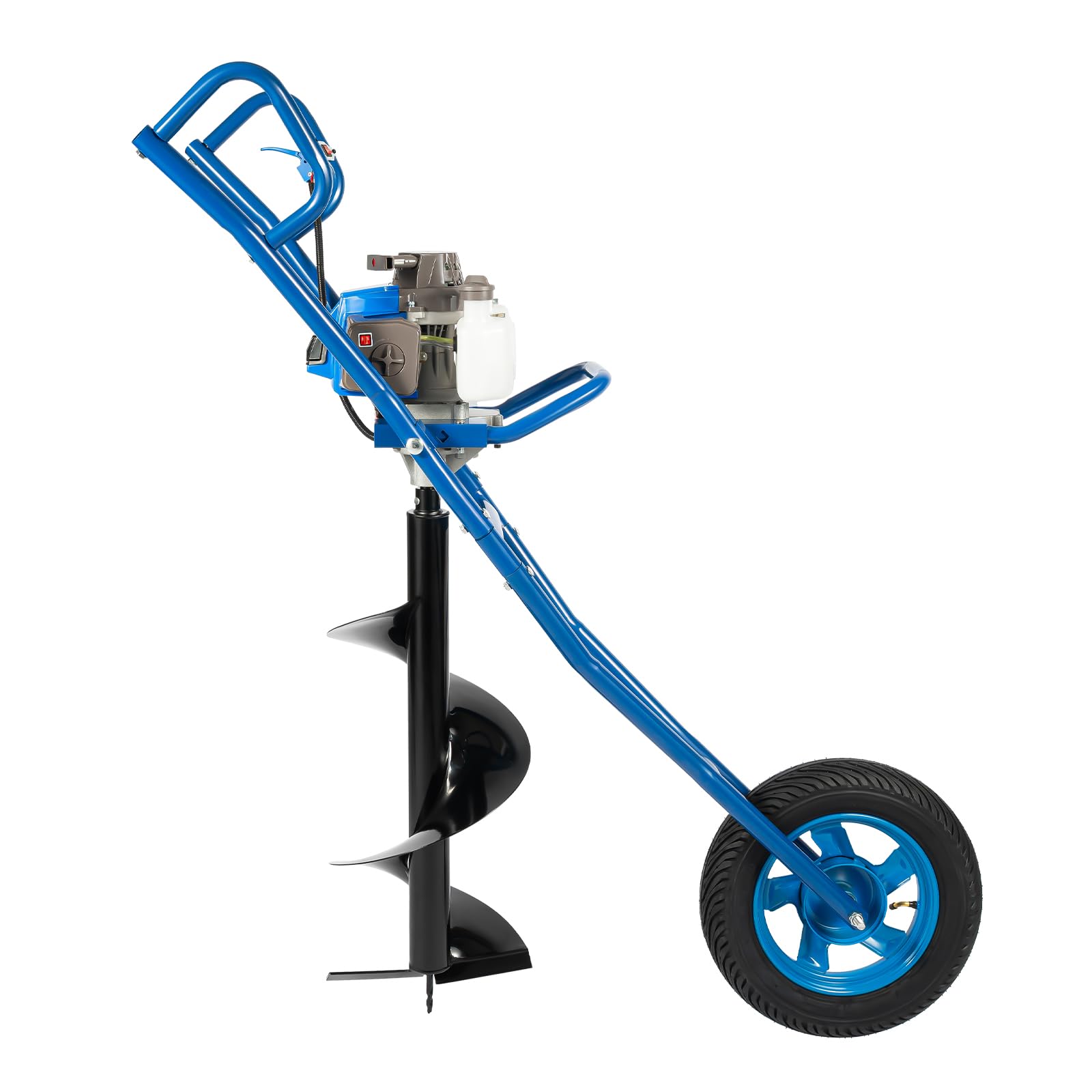 Máquina de excavación agrícola 2,2 kW 63 CC Broca 60 – 300 mm, depósito 1,3 L, rueda antideslizante, refrigeración por aire, ideal para plantación