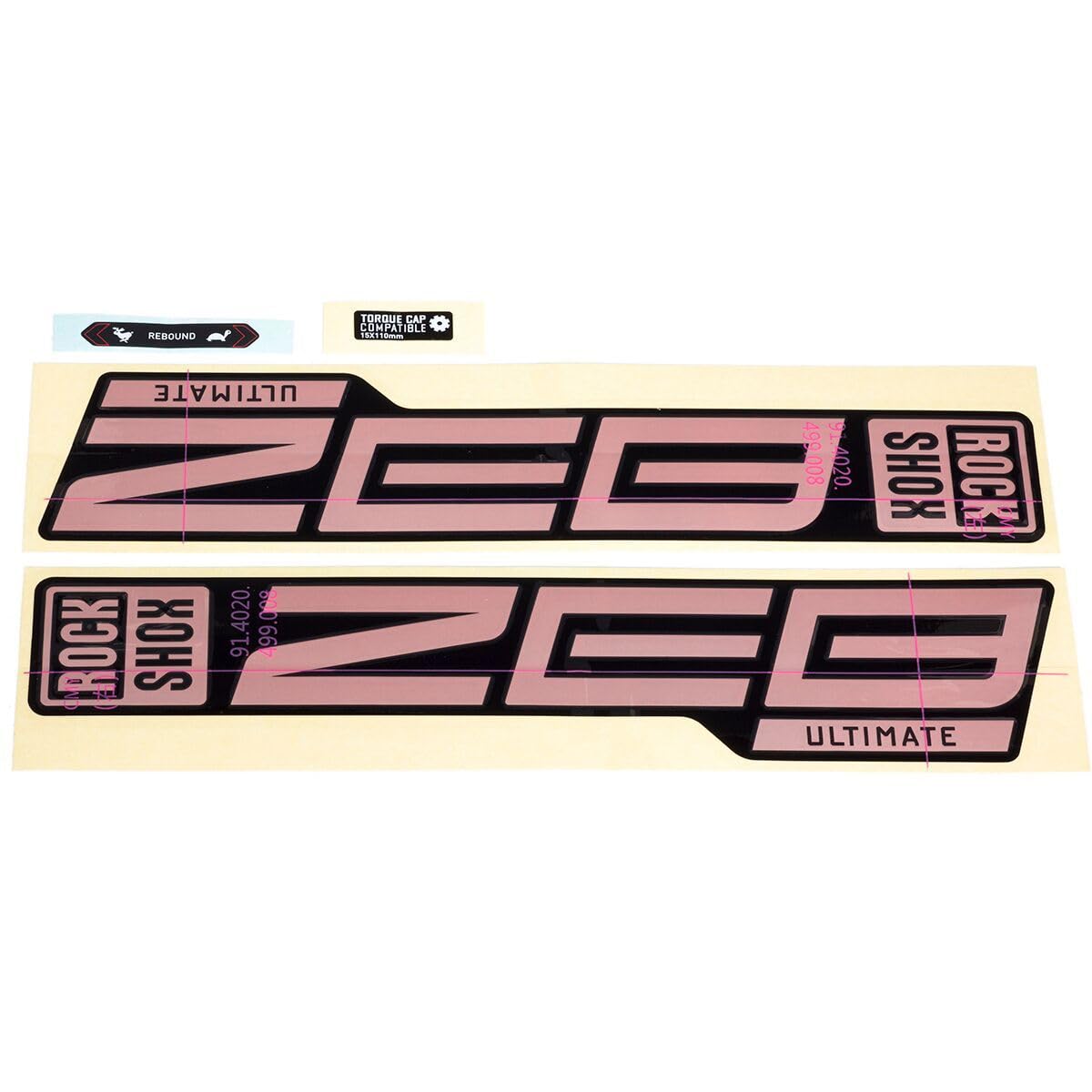 Amazon.com: RockShox Fork Decal Kit - Zeb Ultimate, 27/29