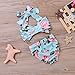 Cute Baby Girls 2Pcs Bikini Bathing Swimsuit Halter Tube Top+Floral Bottom Summer Sunsuit (Floral, 6-12Months)