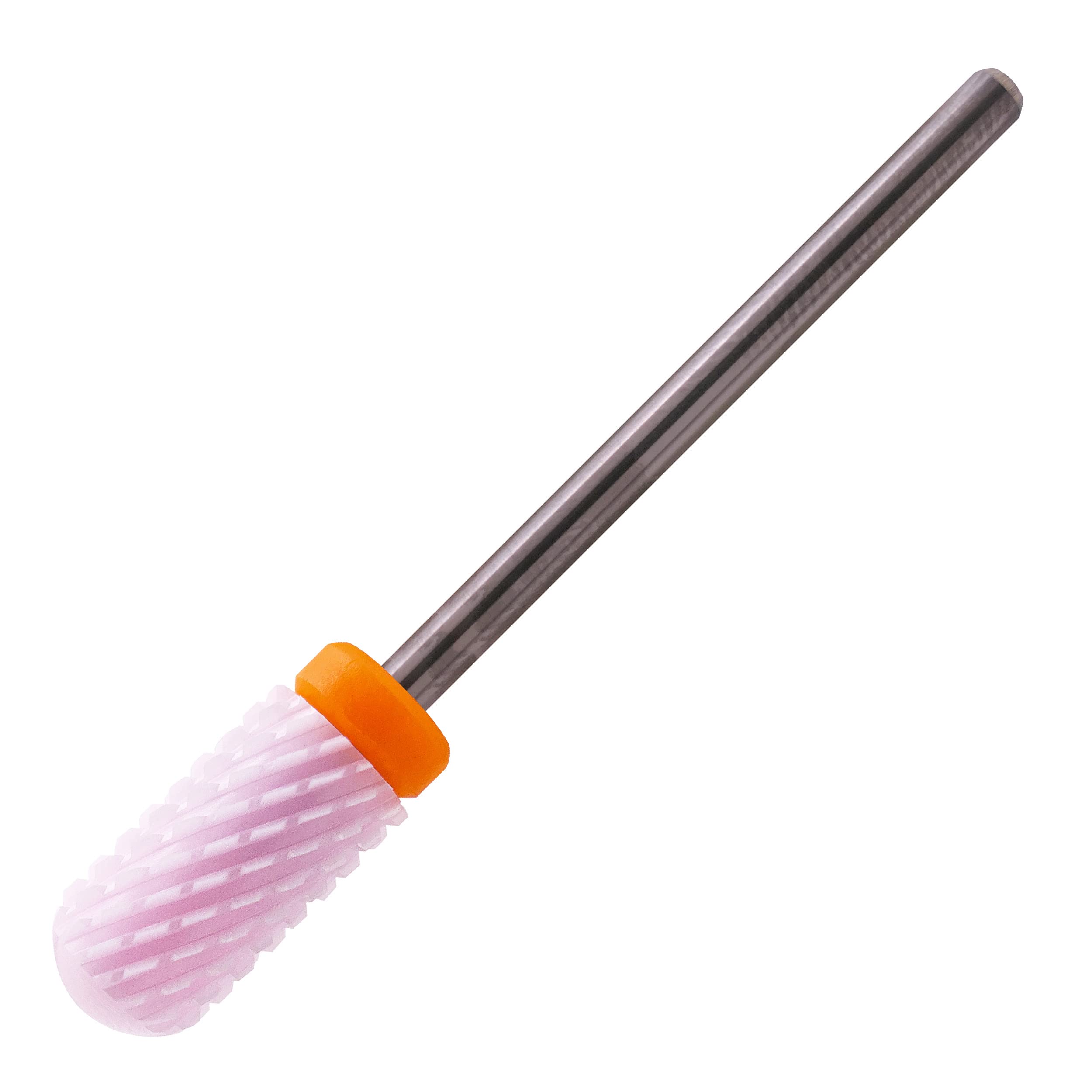 MIRACLE 3/32" Ceramic Nail Drill Bits Smooth Round Top Large Barrel Head for Electric Drill Machines l (2X Coarse)