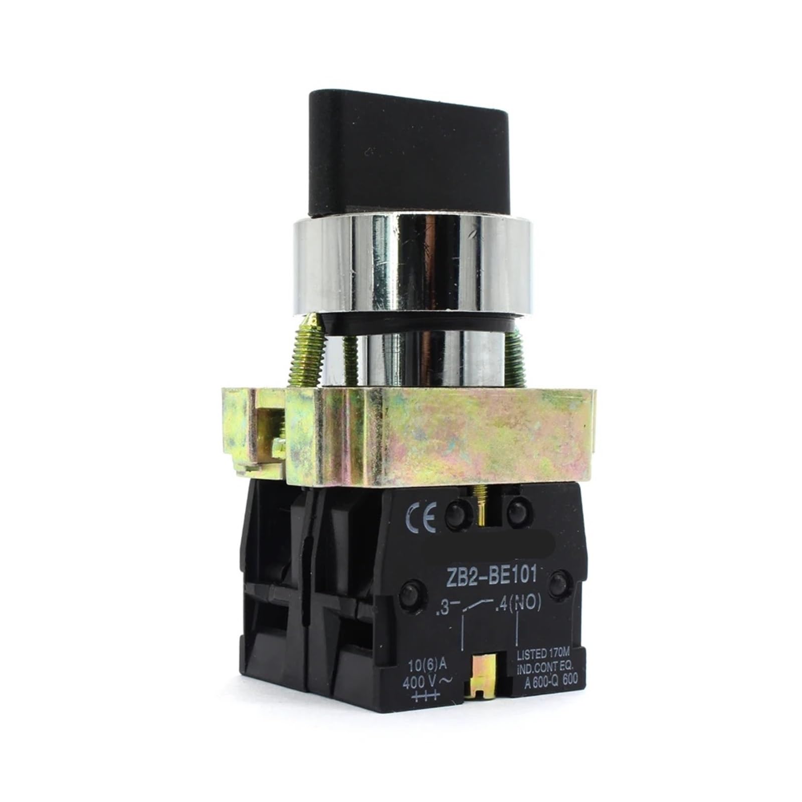 Interruptor pulsador de tres posiciones con selector y manija estándar eléctrico XB2-BD33