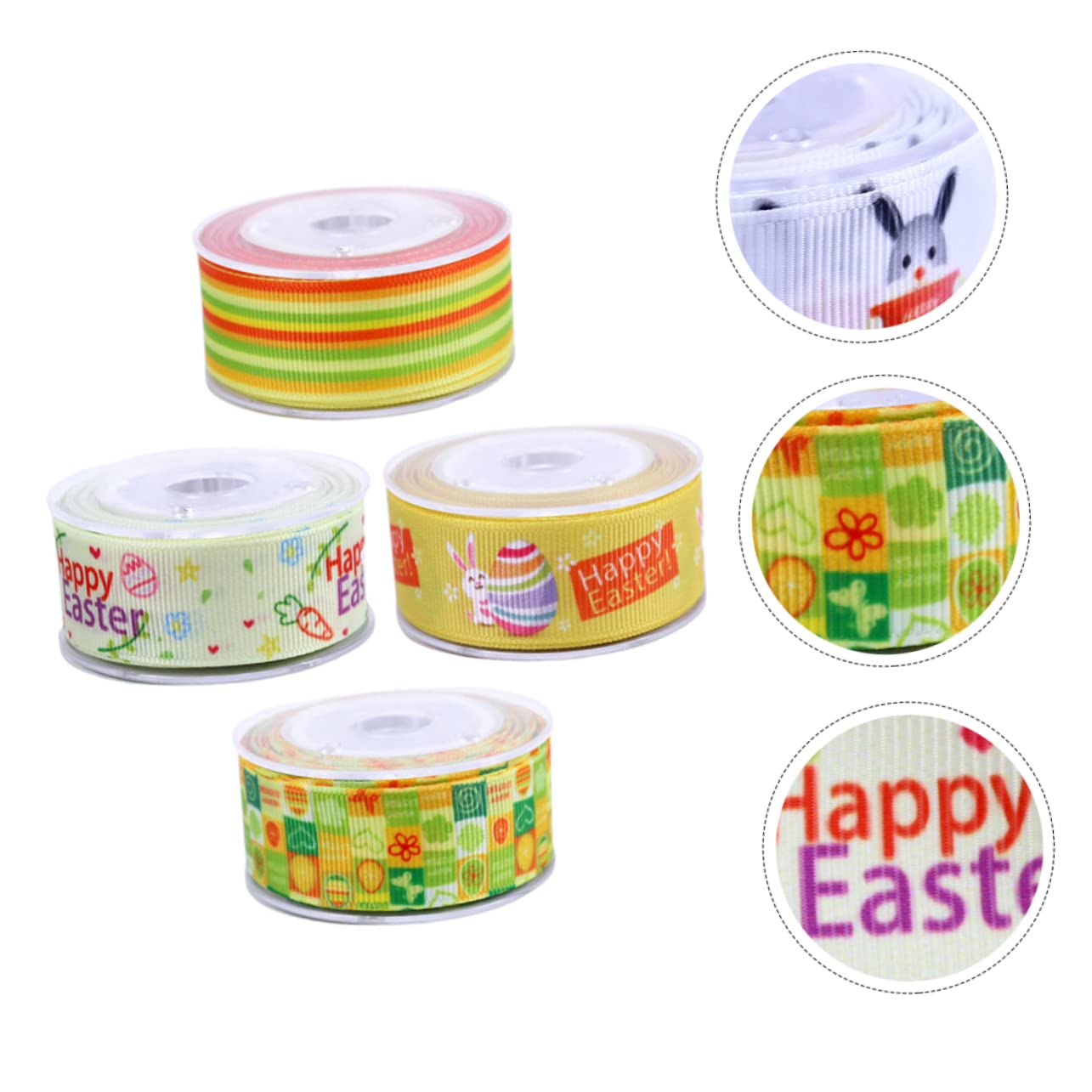 Operitacx 12rollen Ostern Geschenkband Bunte Satinbänder Für Haarschmuck Dekoration Und Bastelprojekte Kreatives Osterdesign Yards