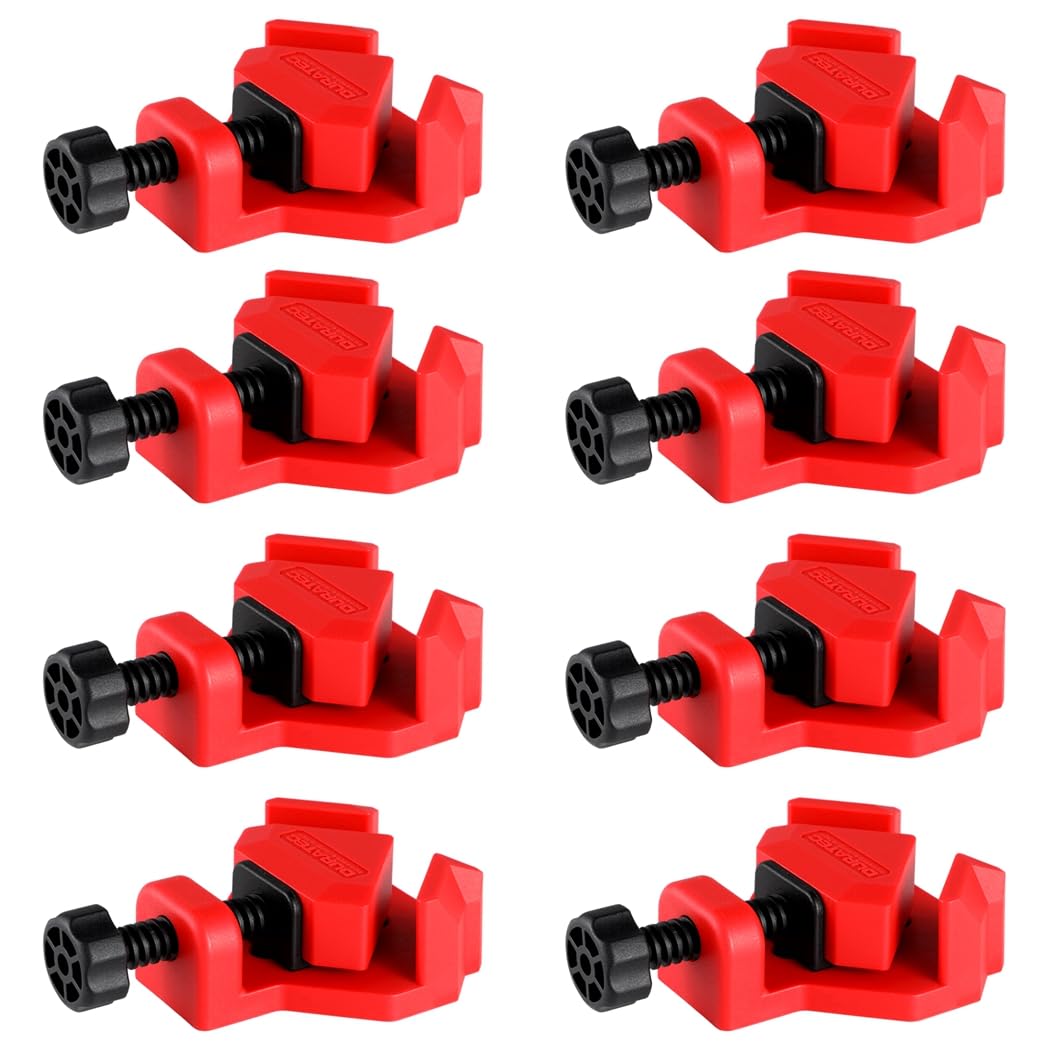 Portable Plastic Clamps, Angle 90-Degree Frame Right Single Handle Clamps Corner 8 Pcs, Clamps Adjustable Welding, Framing, Photo Woodworking For Sliders With Quick