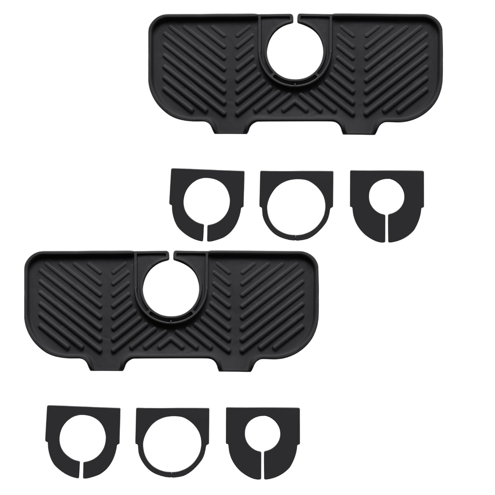 Shunzhong Space Saving Sink Accessory for Efficient Drying Practical Faucet Absorbent Pad Splash Proof Drainage Mat Pet Water Drainage Mat