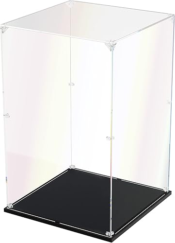 Vitrina de acrílico transparente autoensamblable para coleccionables, caja de exhibición de acrílico, estuche de vidrio alternativo para figuras de
