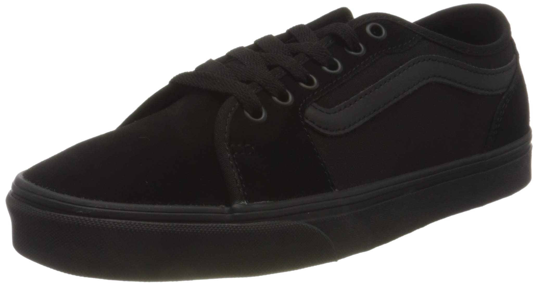 VansHerren Filmore Decon Wildleder Canvas Trainer, Black/Black