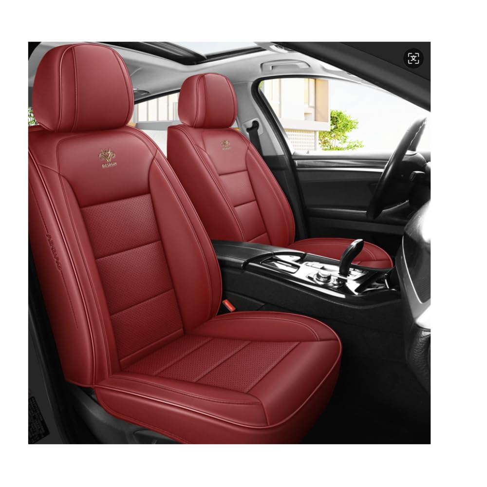 Car Seat Covers Universal Set for Jeep Wrangler Unlimited Rubicon 10th Anniversary (JK) / 1941(JL) 392(JL) 4xe(JL) EcoDiesel Car Accessories, Red