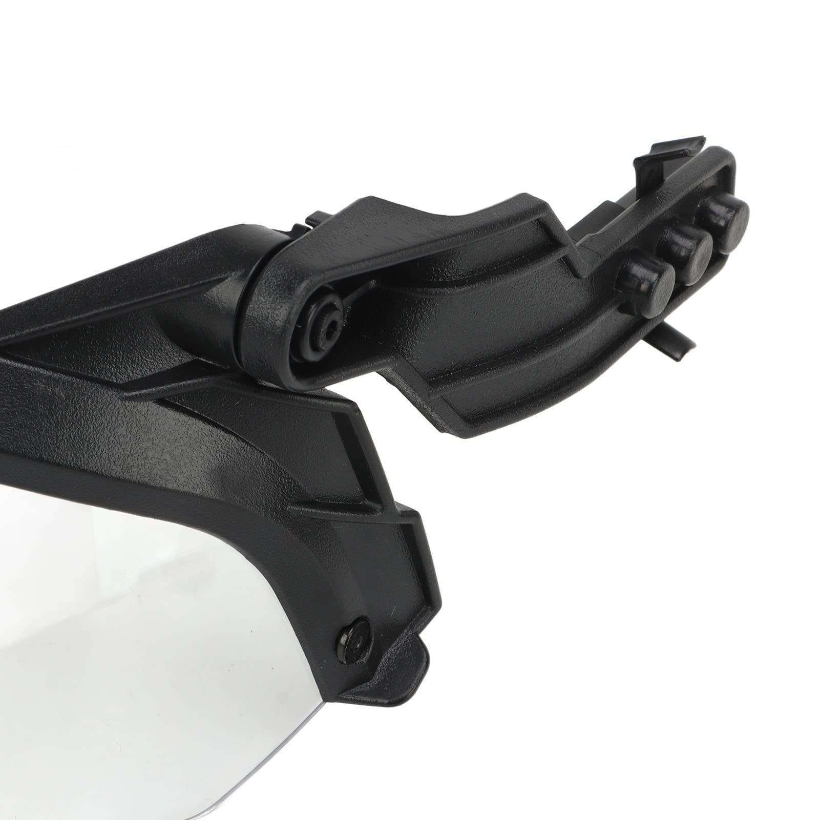 Lunettes Compatibles Casque MICH Airsoft Réglable PC Lentille Transparente Cyclisme Noir