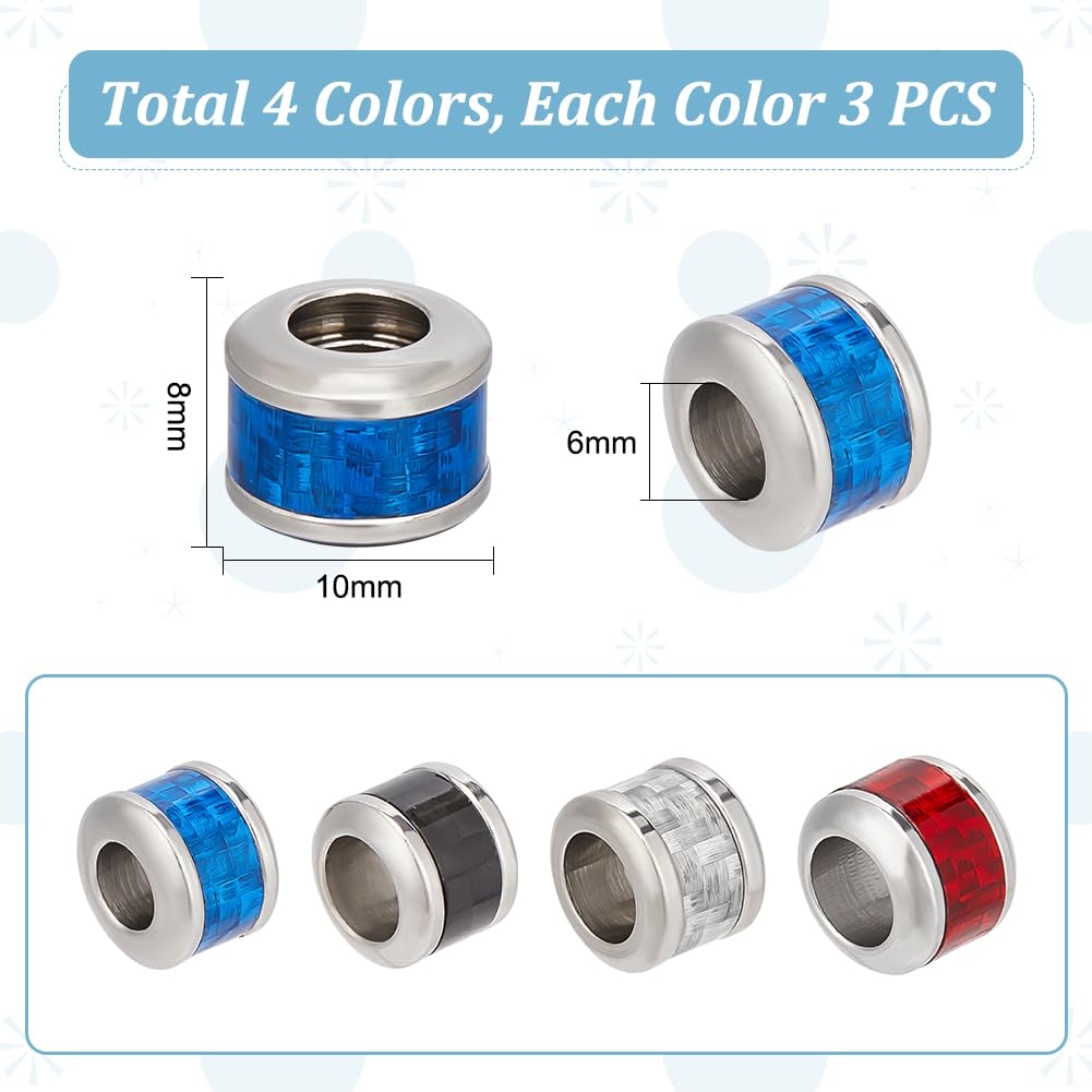 UNICRAFTALE Circa 100 pezzi 5 dimensioni in acciaio inox perla cappuccio pendente arieta 2 colori tondo barbiere chiusura oscillante fascino perline connettori fai da te
