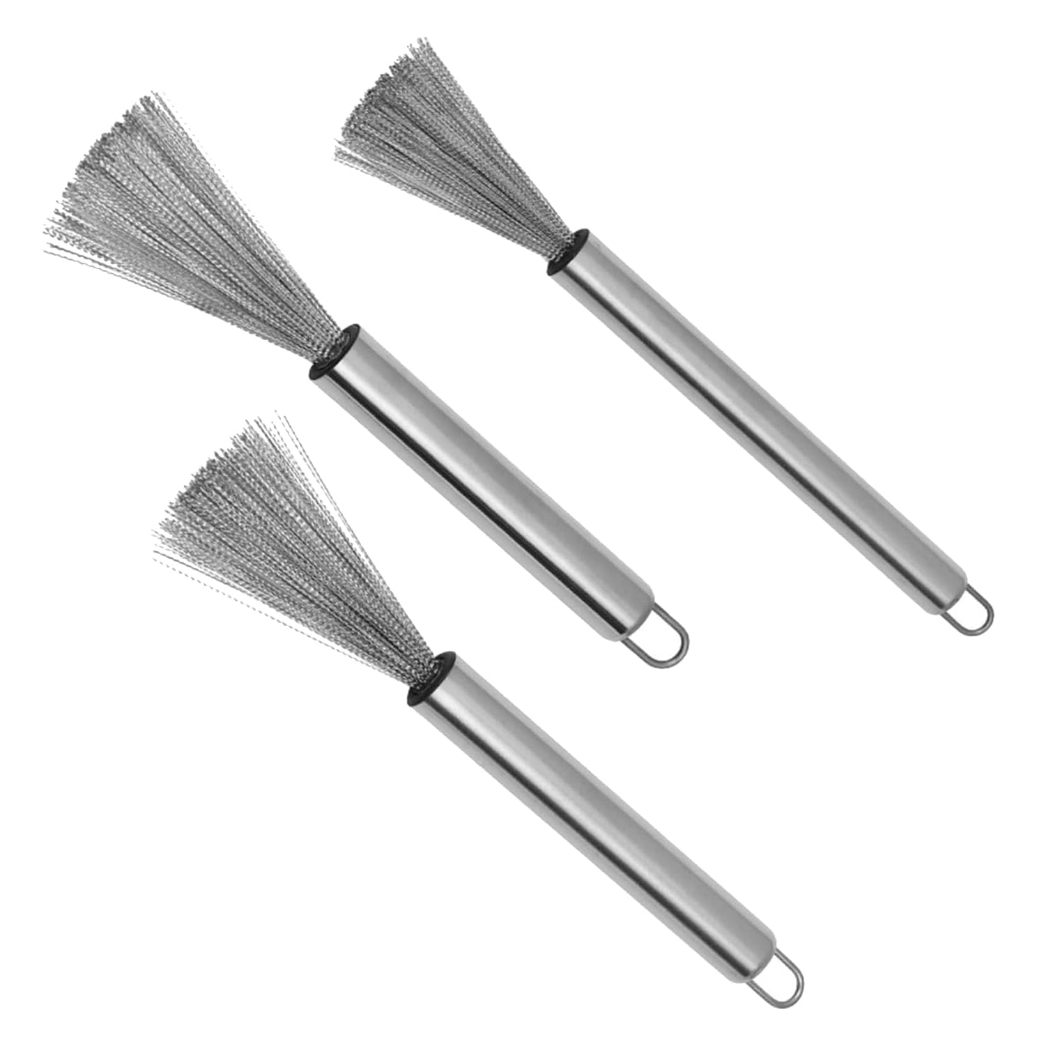 MEZON Wire Brush Stainless Steel Cleaning Brushes Cast Iron Scrubber for Pots Efficient Dish Scraper with Long Handle Grip Utensil Scrubber Flexible Steel Scrubber (3) (B0D5YMM8S5) Amazon Price History, Amazon Price Tracker