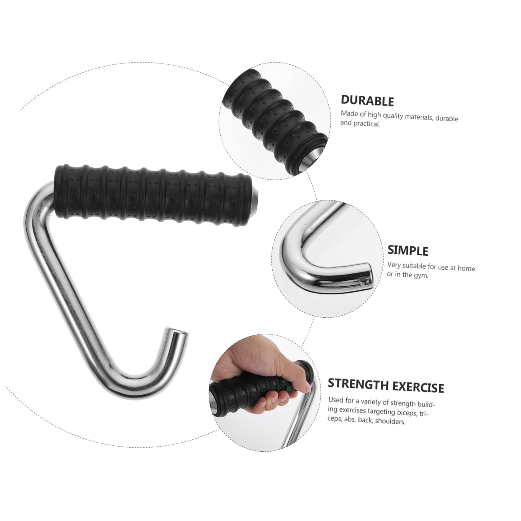 Toddmomy Maniglia per Allenamento Fitness Attacco per Macchine Facile Installare per Esercizi e Bodybuilding per Palestra e Allenamento Casa