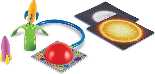 Learning Resources Juguete Primary Science Leap & Launch Rocket para interiores y exteriores, 5 piezas, a partir de 3 años
