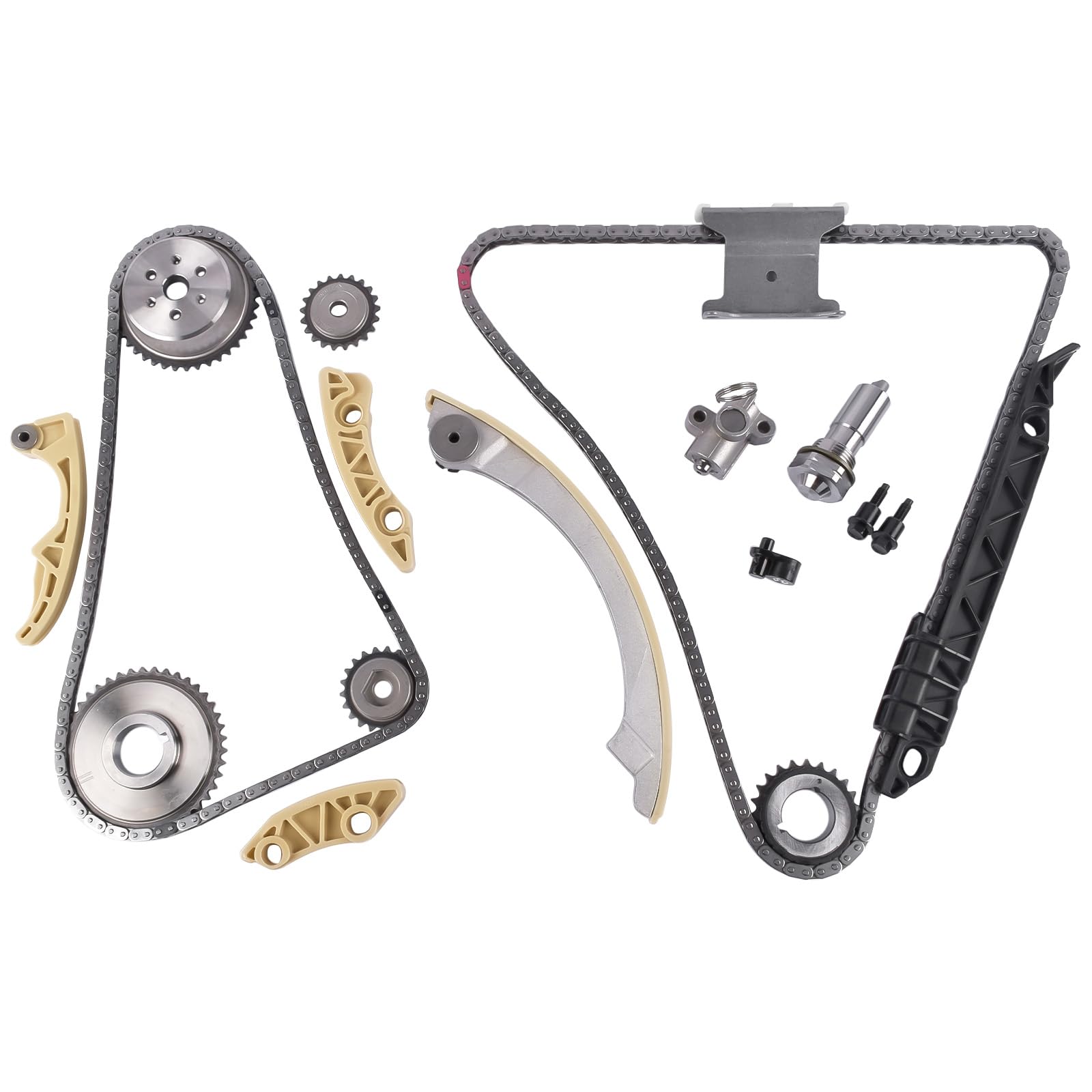 GELUOXI 9-4201S Engine Timing Chain Kit Replacement for Buick Regal LaCrosse Chevy HHR Malibu Cobalt Equinox GMC Terrain Pontiac G5 G6 2.0L 2.2L 2.4L