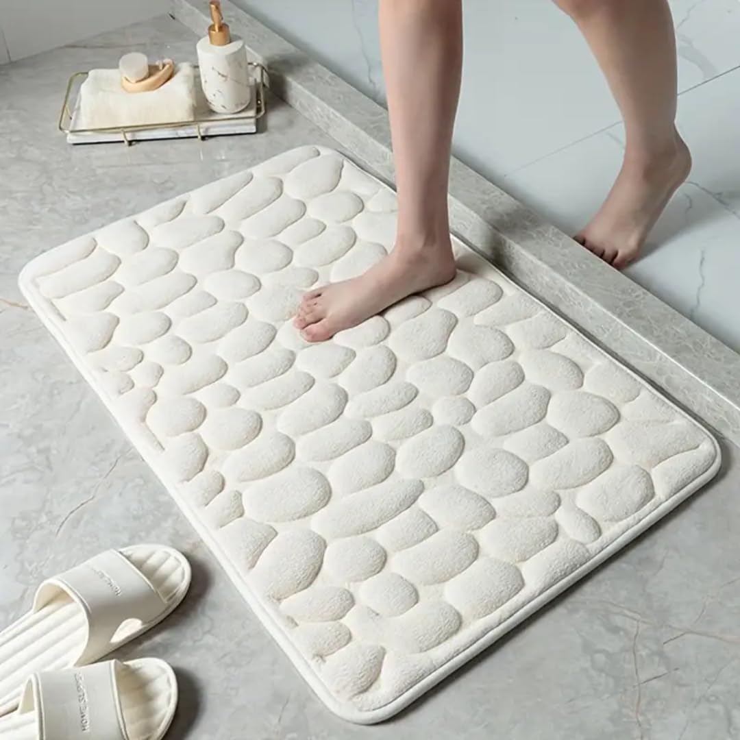 ENS STORE Non-Slip Bath Mat (White)