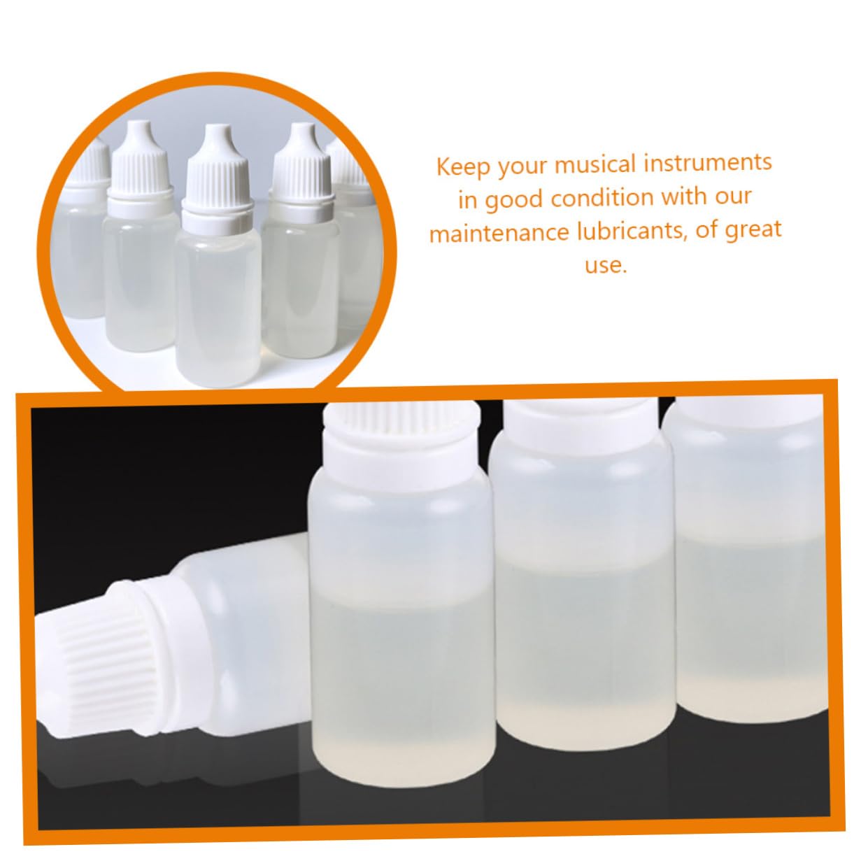 SUPVOX 4pcs Instrument Part Lubricants Valve Oil for Brass Instruments Trumpet Valve Oil Tuba Slide Grease