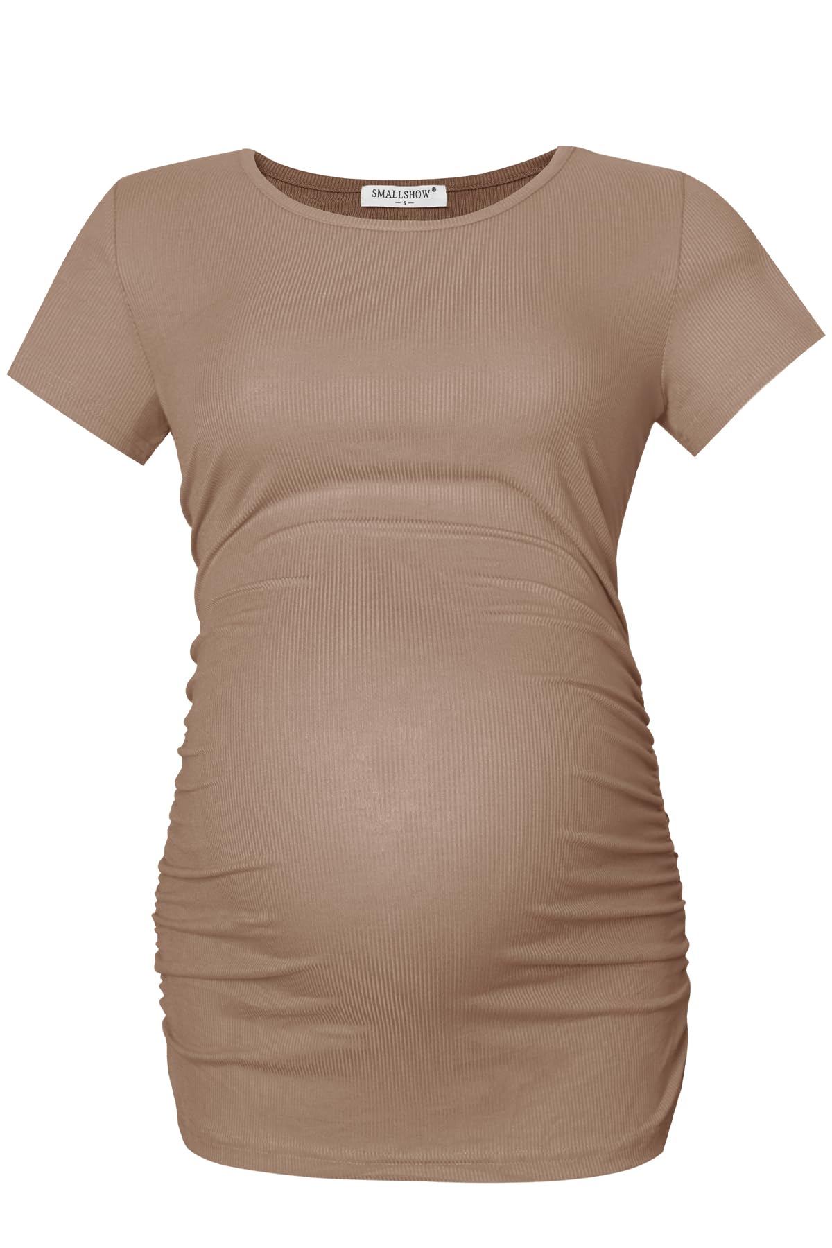 Smallshow Set da 3 Maglietta Premaman Maniche Corte T-Shirt Donna
