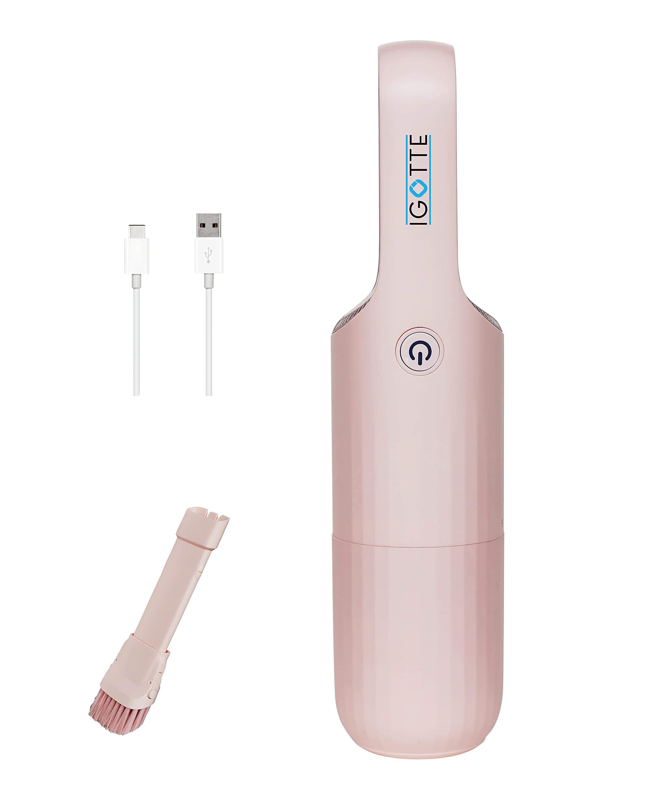 Aspiradora de mano portátil inalámbrica de mano para pelo de mascotas, suciedad y polvo del hogar, interior del automóvil, ligera, fácil de usar, diseño compacto, batería recargable con cable