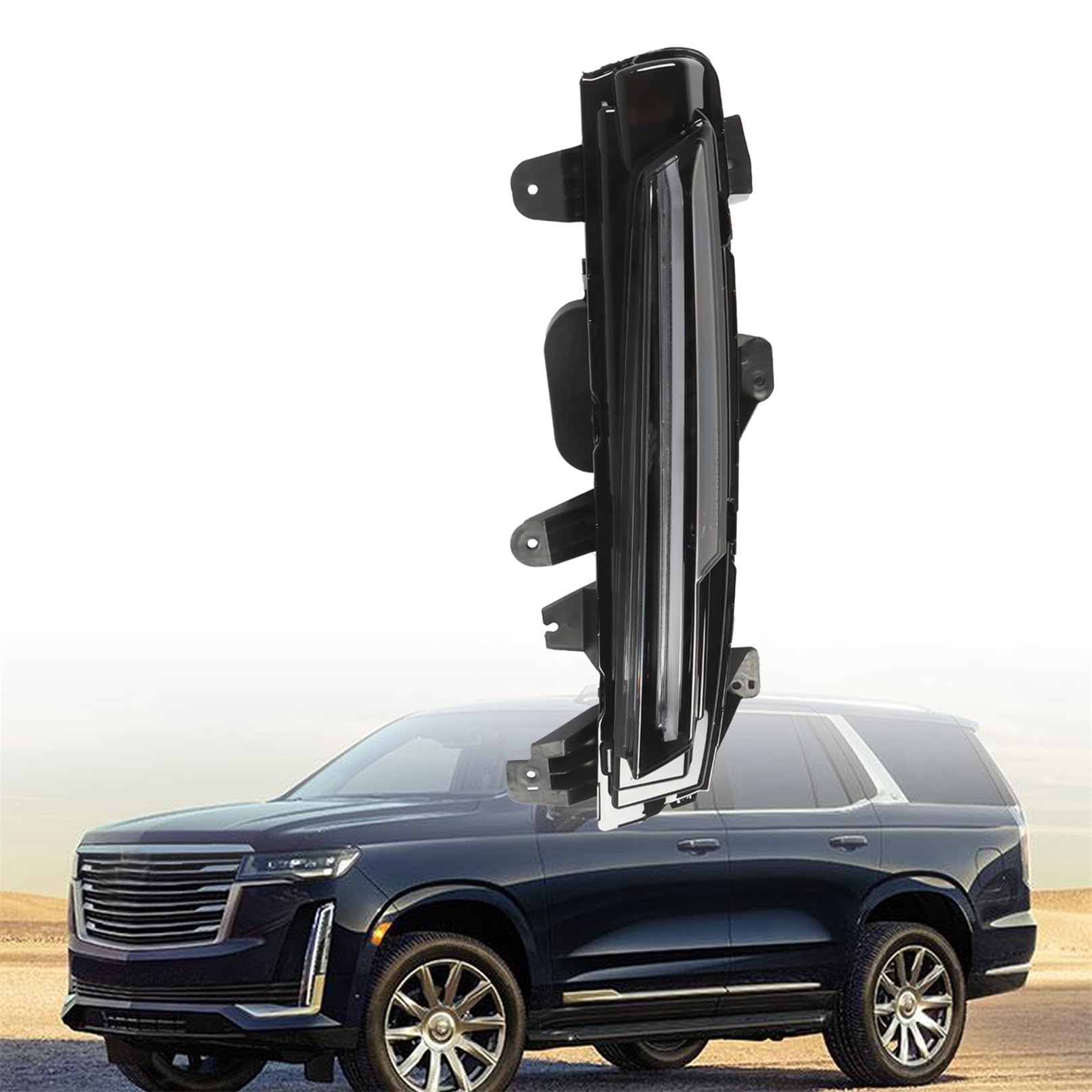 Aspaton Left Fog Light Daytime Running Lamp Assembly Compatible with Escalade 2021-2023 W/Bulb 85117442 (Left)