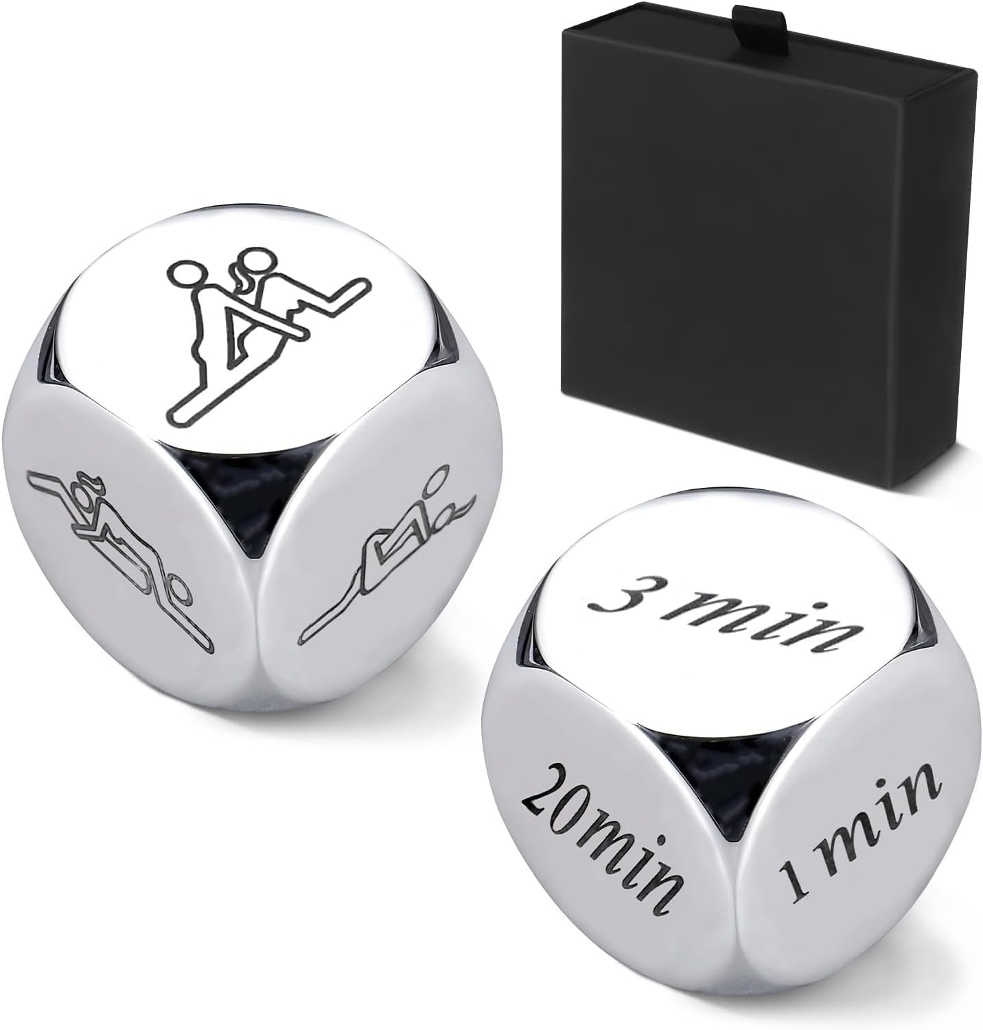 kykake Valentines Day Gifts for Him 2Pcs Date Night Dice for Couples for Boyfriend Girlfriend Decision for Men Women Funny Couple Dice Games New Year's Gift for Wife Husband Birthday for Her Him