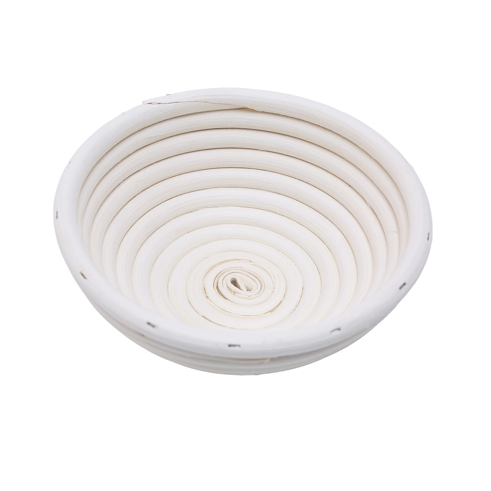 Juego de 6 cestas de fermentación con paños de lino | Cuenco redondo y ovalado Banneton para pan de masa madre, cestas de fermentación de ratán natural para panaderos aficionados