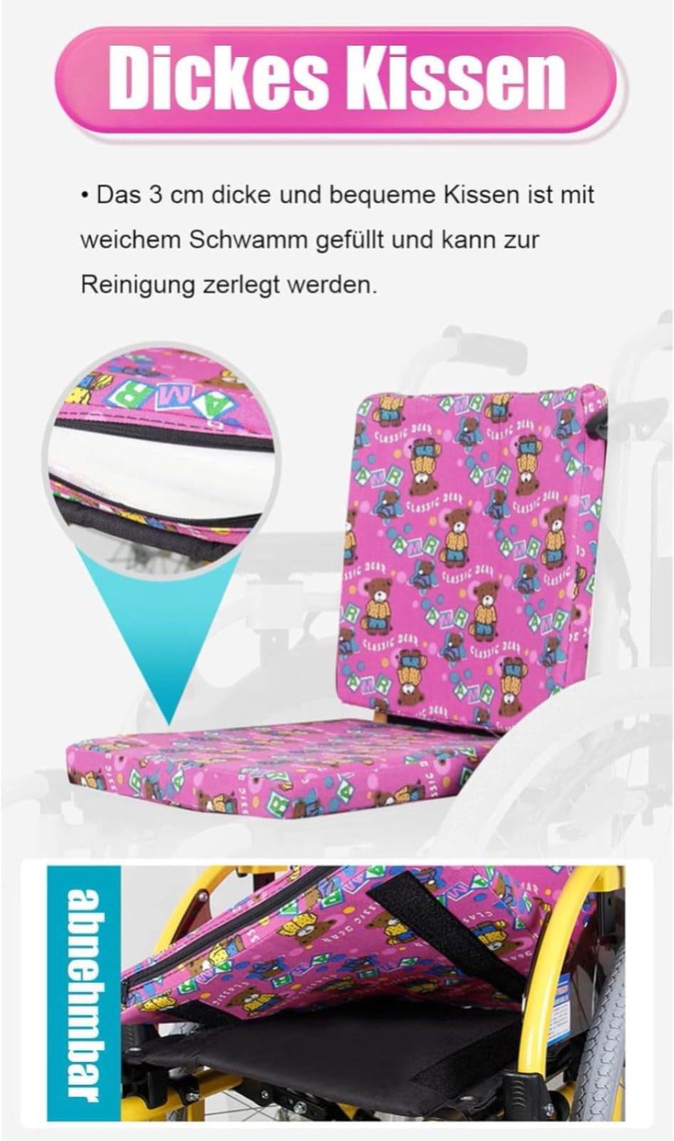 Silla de ruedas plegable ligera para niños, sillas de ruedas autopropulsadas, silla de ruedas de aluminio para niños, silla de ruedas estrecha para viajes en casa con frenos, ancho del asiento de 35